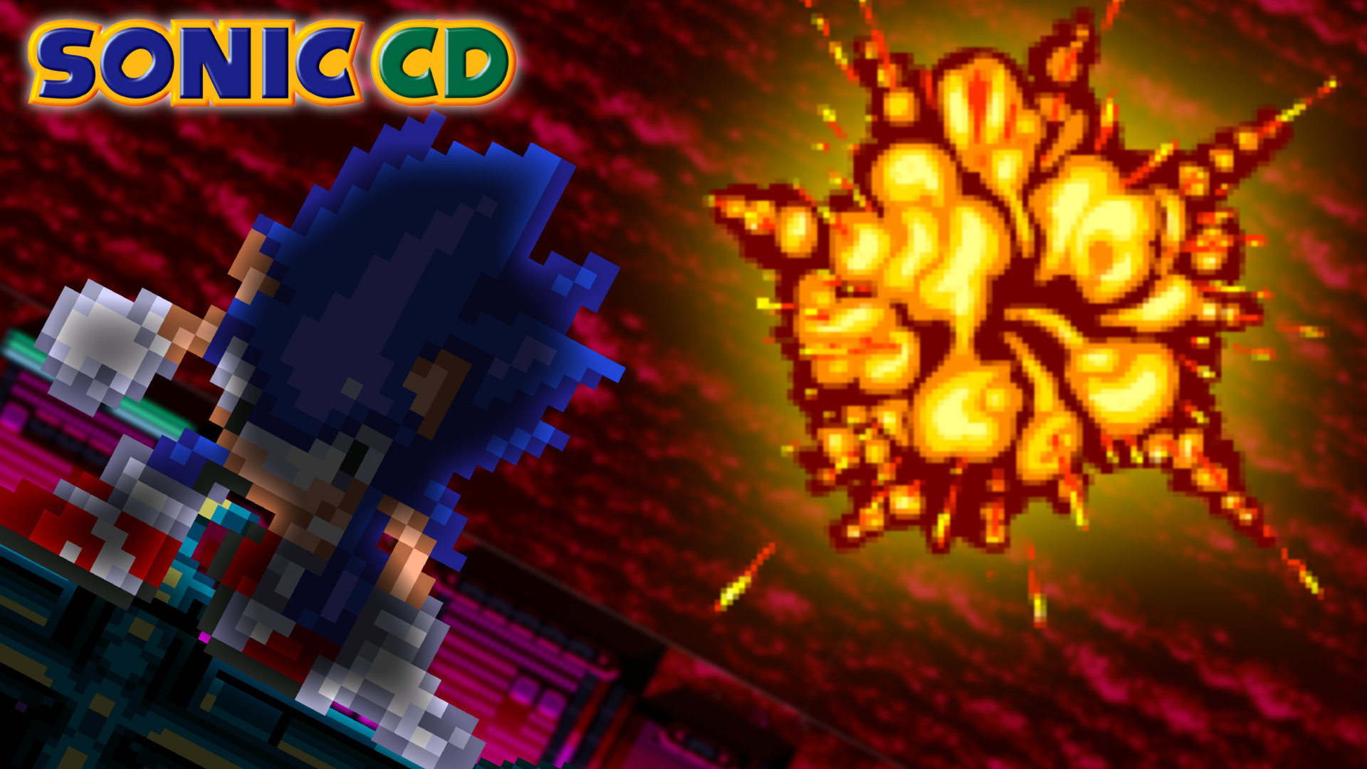 Sonic CD esplosione lava, 1920x1080 1080p, Desktop