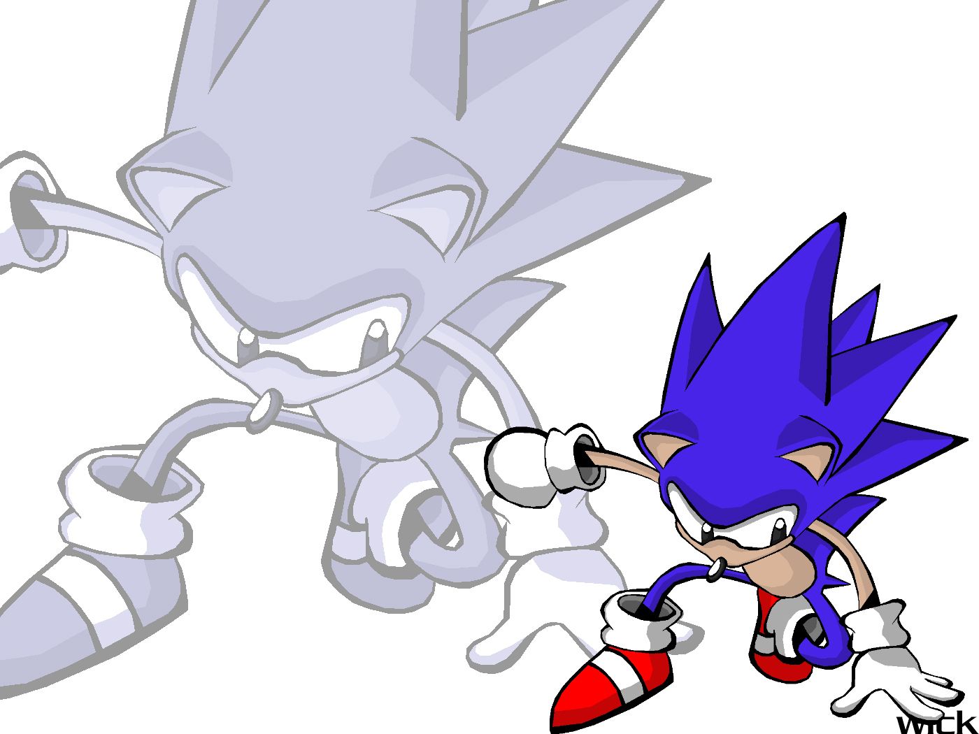 Sonic con ombra grigia, 1400x1050 720p, Laptop