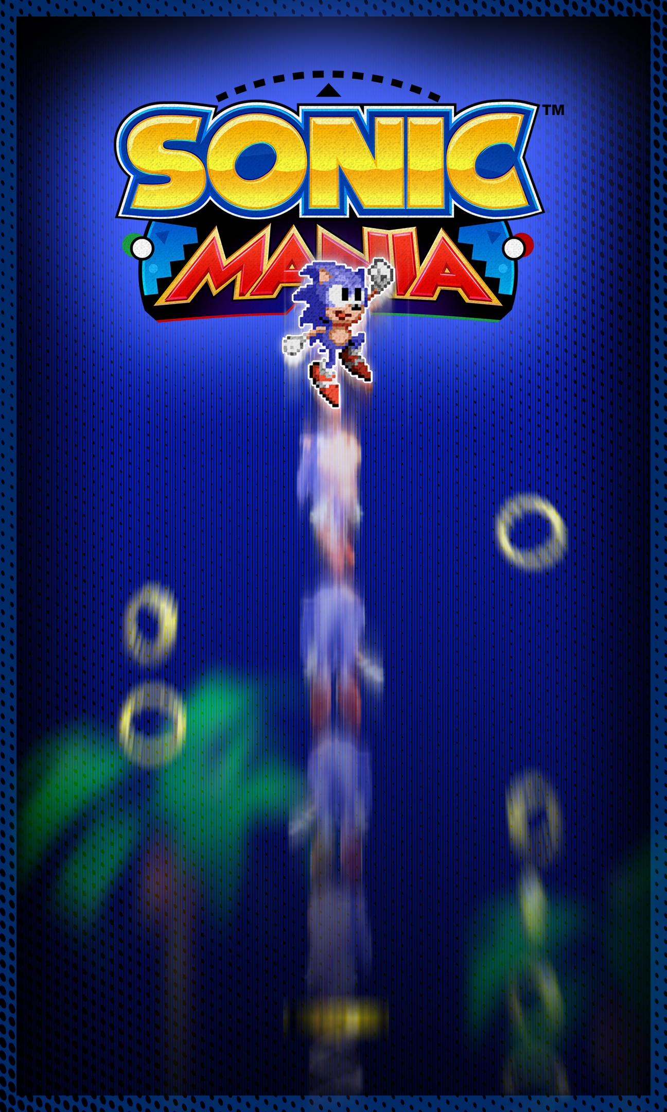 Sonic Mania logo personaggio, 1296x2160 Full HD Verticale, iPhone
