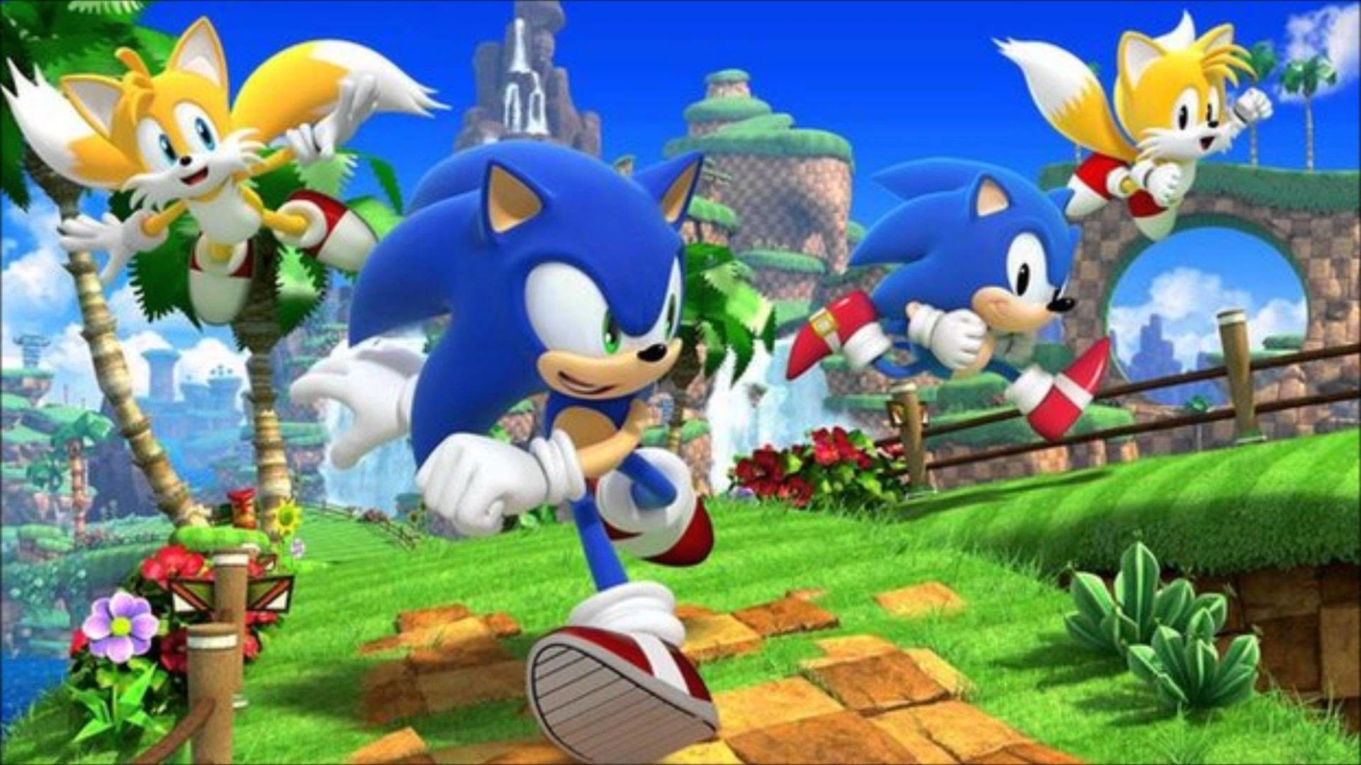 Sonic e Tails collina verde, 1920x1080 1080p, PC Desktop