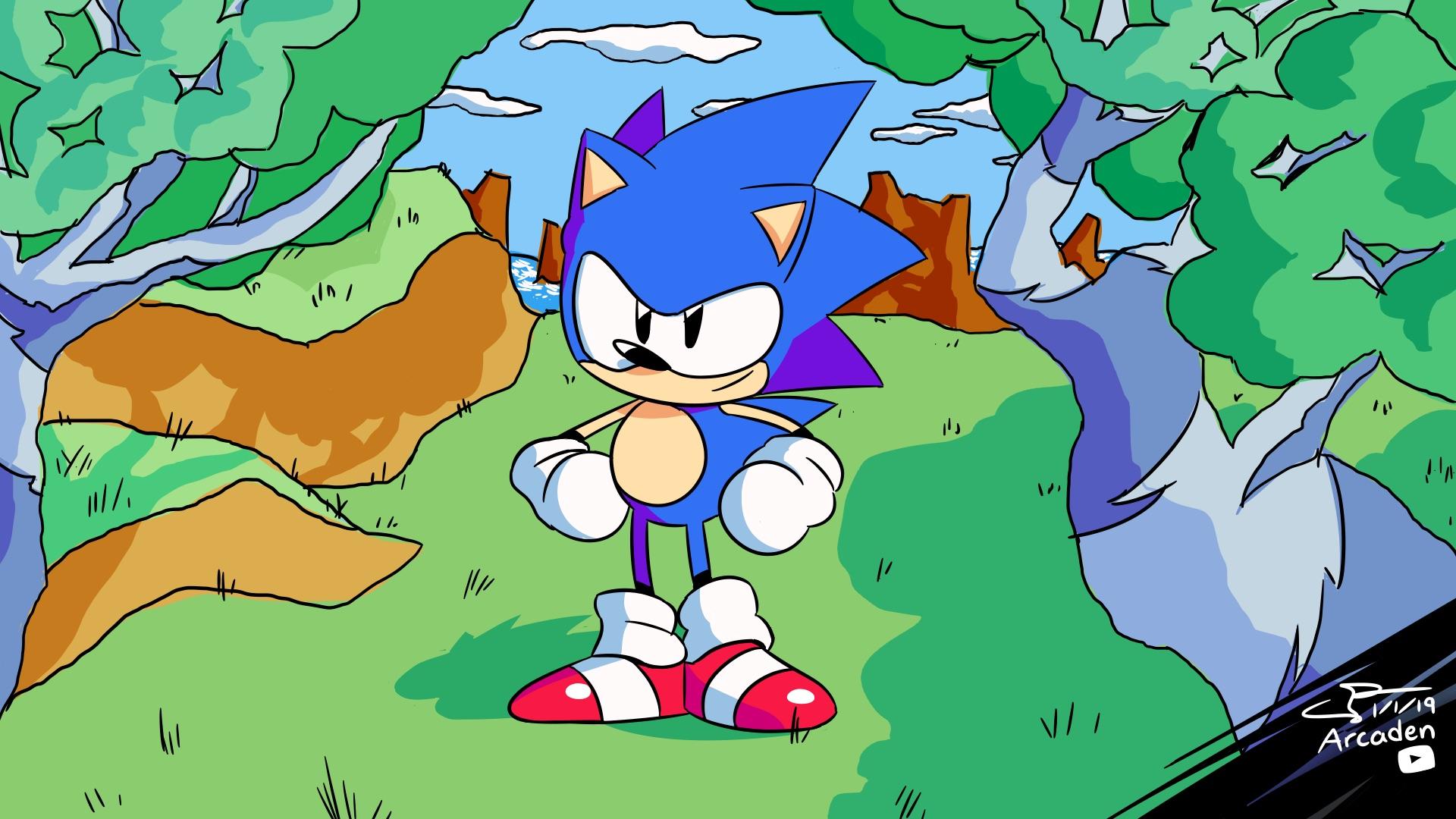 Sonic nella foresta, 1920x1080 1080p, Desktop