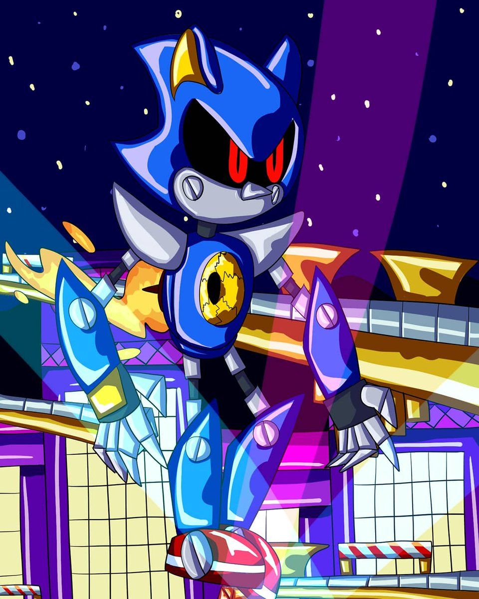 Metal Sonic robot blu, 960x1200 Full HD Verticale, iPhone