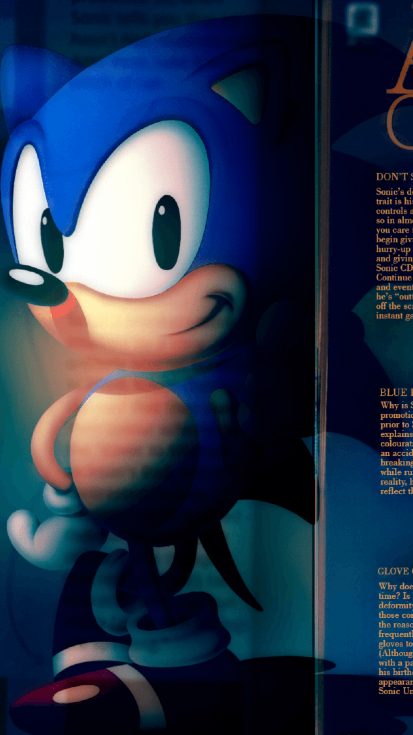 Sonic the Hedgehog personaggio blu, 1440x2560 Full HD Verticale, iPhone