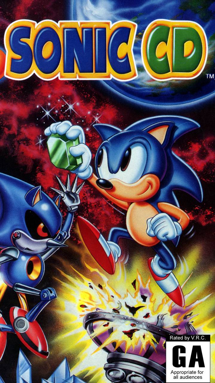 Sonic CD copertina videogioco, 720x1280 Verticale, OnePlus