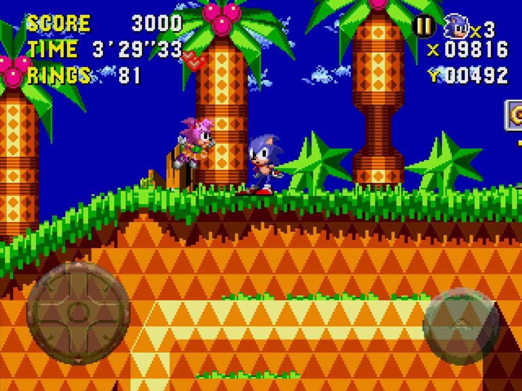 Sonic CD gameplay screenshot, 1024x768 HD, PC