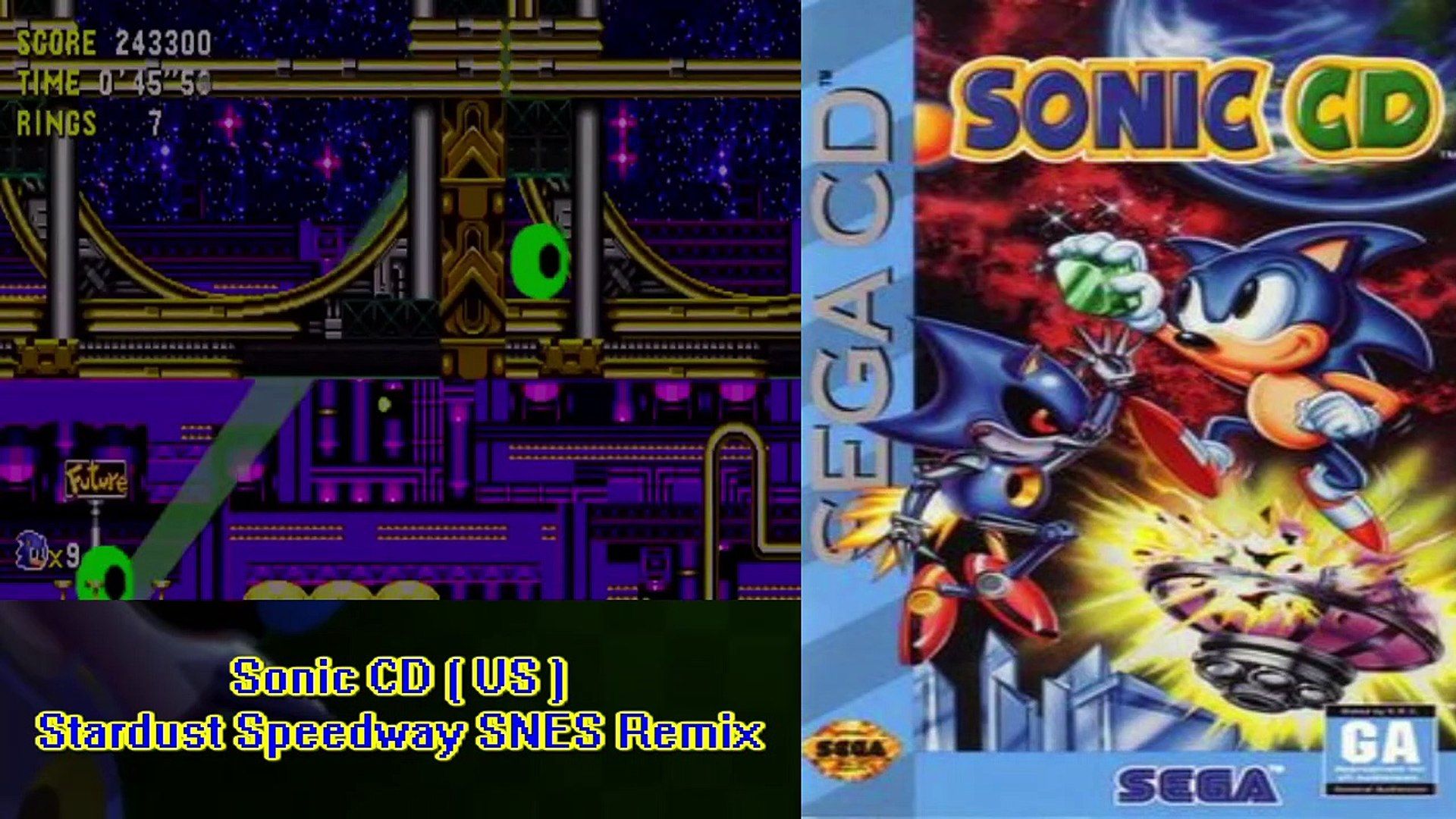 Sonic CD Stardust Speedway, 1920x1080 Full HD 1080p, Laptop