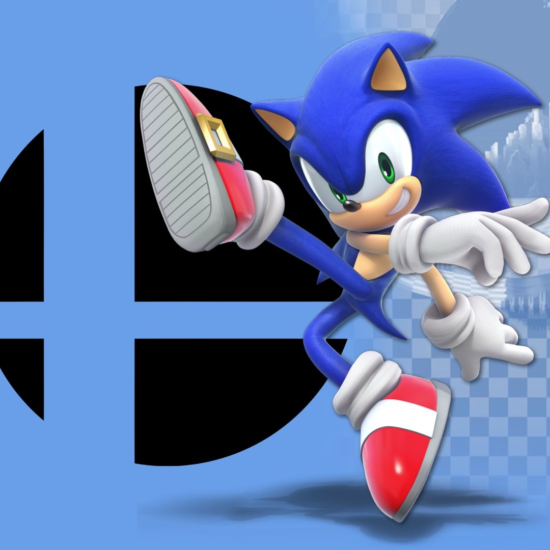 Sonic Super Smash Bros logo, 1080x1080 HD, Desktop