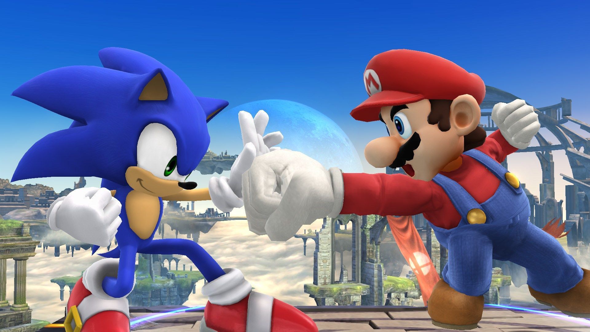 Sonic e Mario in Smash Bros, 1920x1080 Full HD 1080p, PC Desktop