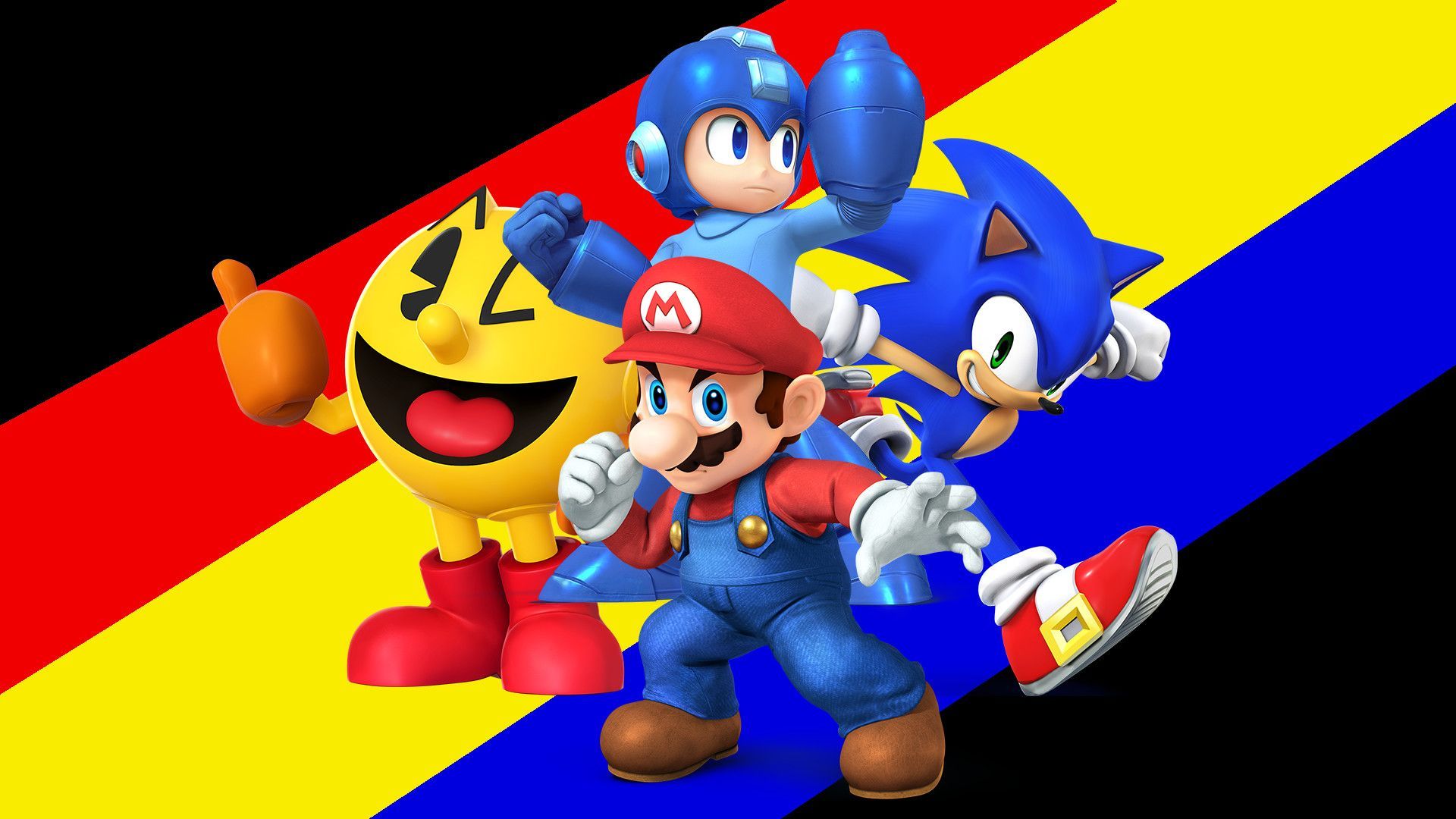 Mario, Sonic, Mega Man, Pac-Man Smash Bros, Sega, 1920x1080 1080p, Desktop