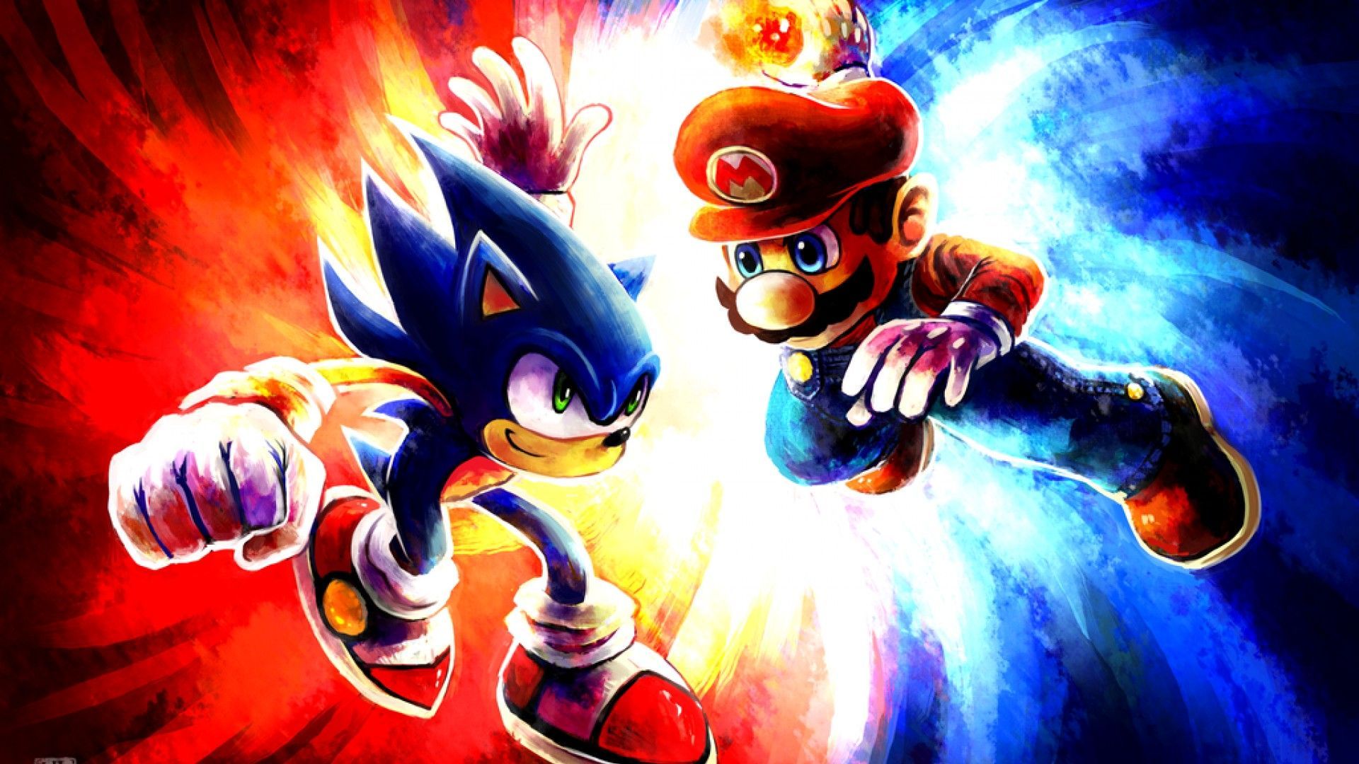 Sonic e Mario, Super Smash Bros, 1920x1080 1080p, PC Desktop