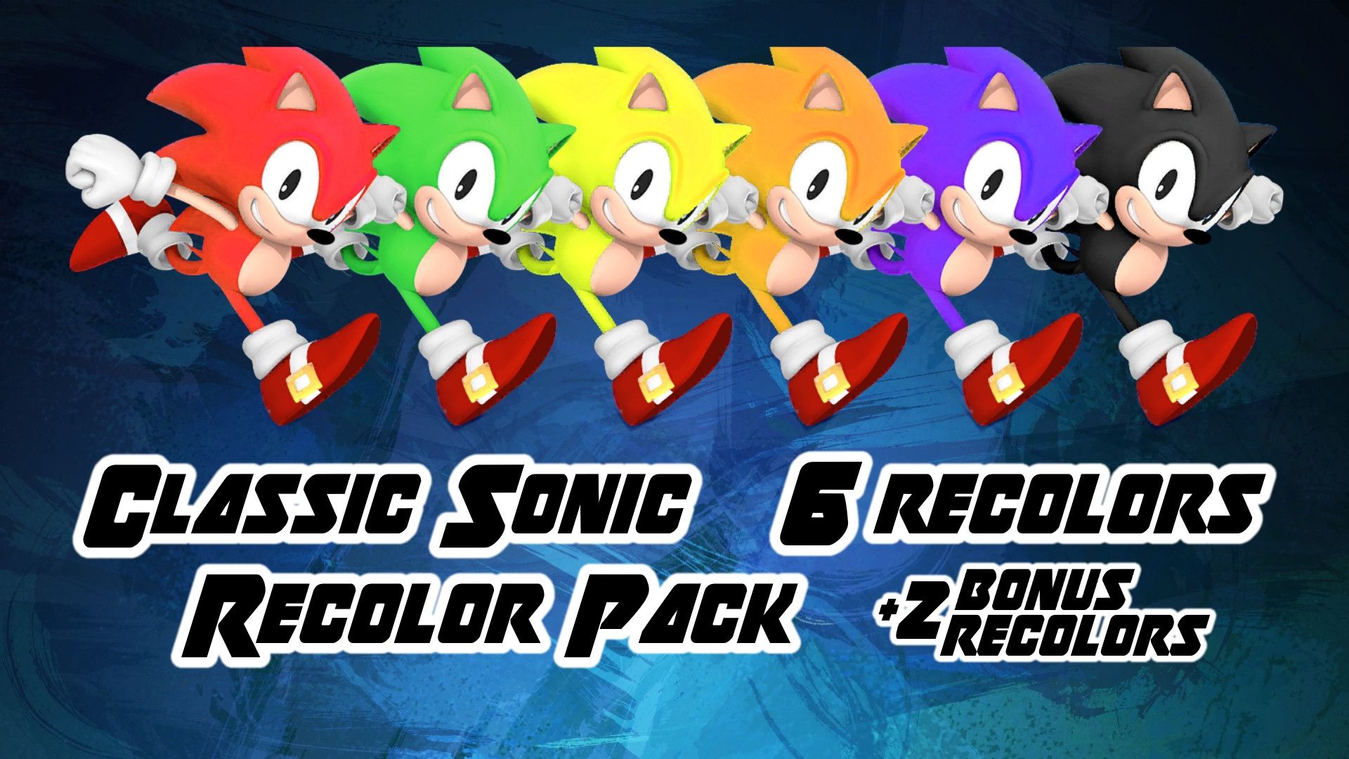 Sonic classico, varianti colore multiple, 1920x1080 1080p, Desktop