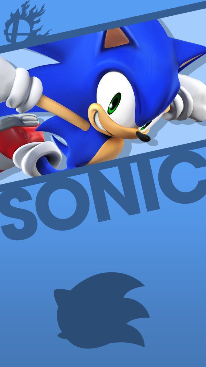 Sonic in Super Smash Bros, 670x1191 Verticale, Android