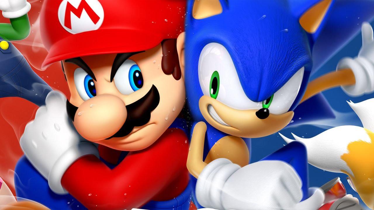 Mario e Sonic insieme, 1280x720 HD, PC Desktop
