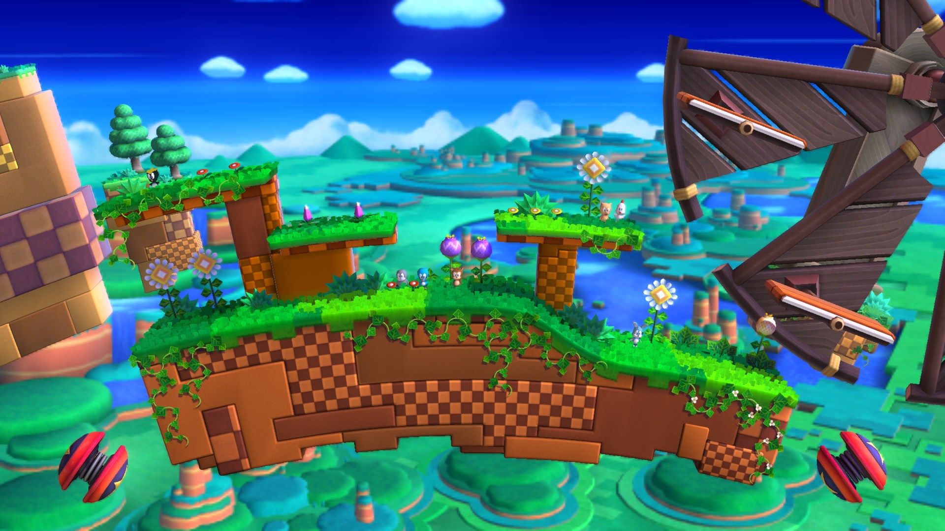 Windy Hill Zone Sonic Smash Bros, 1920x1080 Full HD 1080p, Desktop