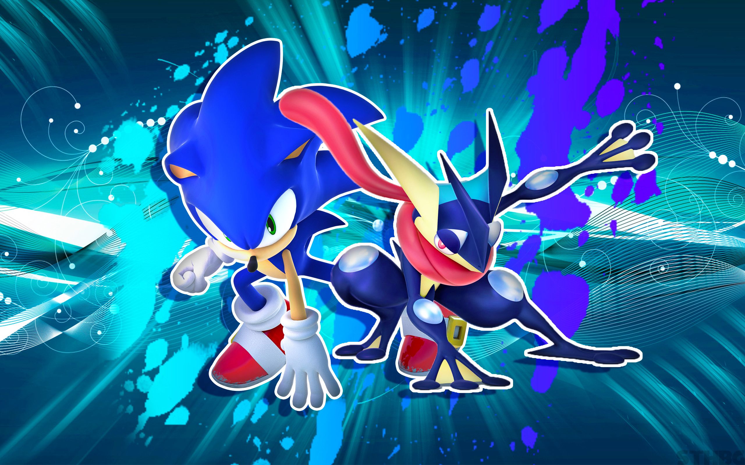 Sonic e Greninja Super Smash Bros, picchiaduro, 2560x1600 2K+, Desktop