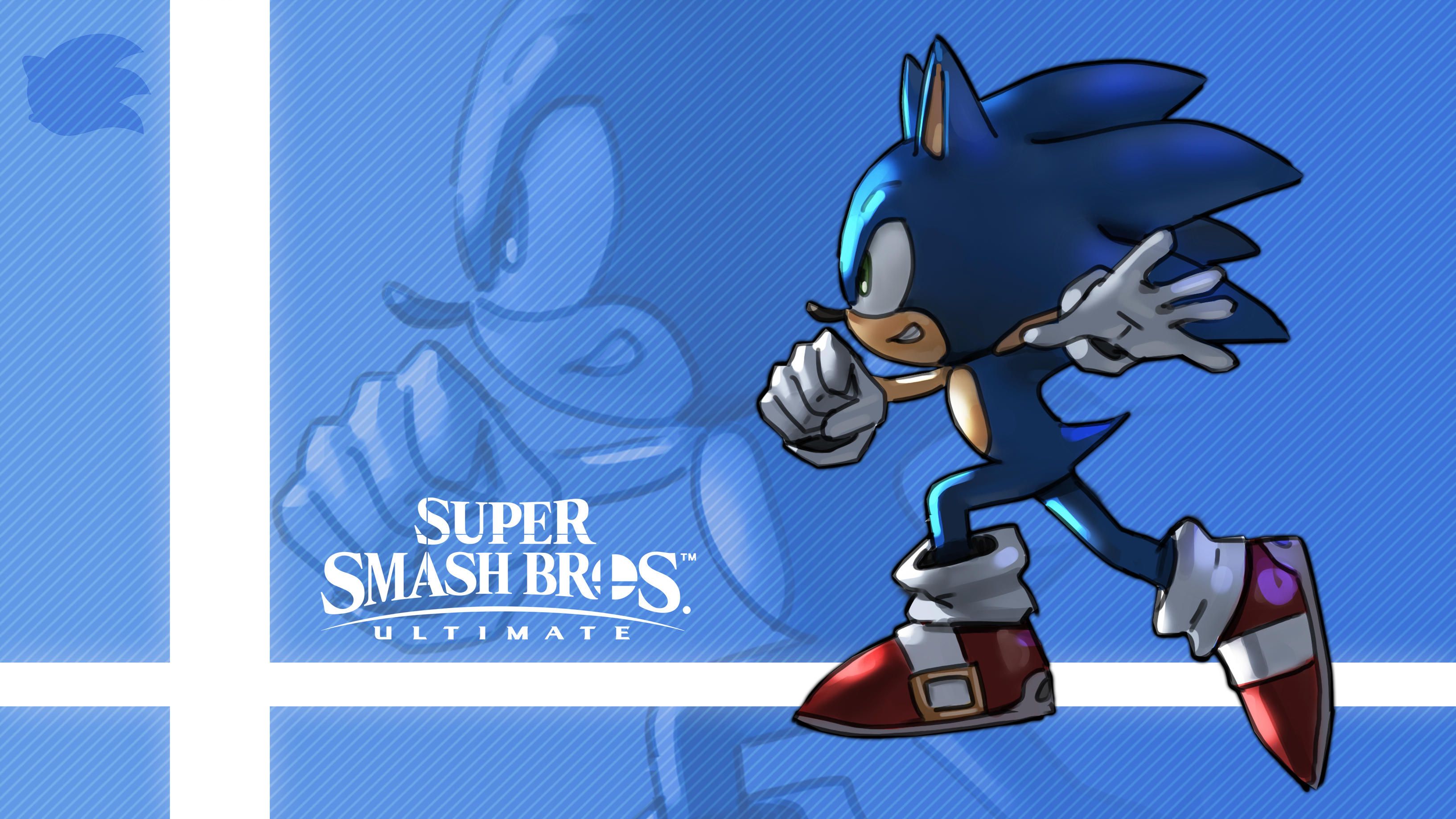 Sonic in Super Smash Bros, picchiaduro, 3266x1837 2K+, Desktop