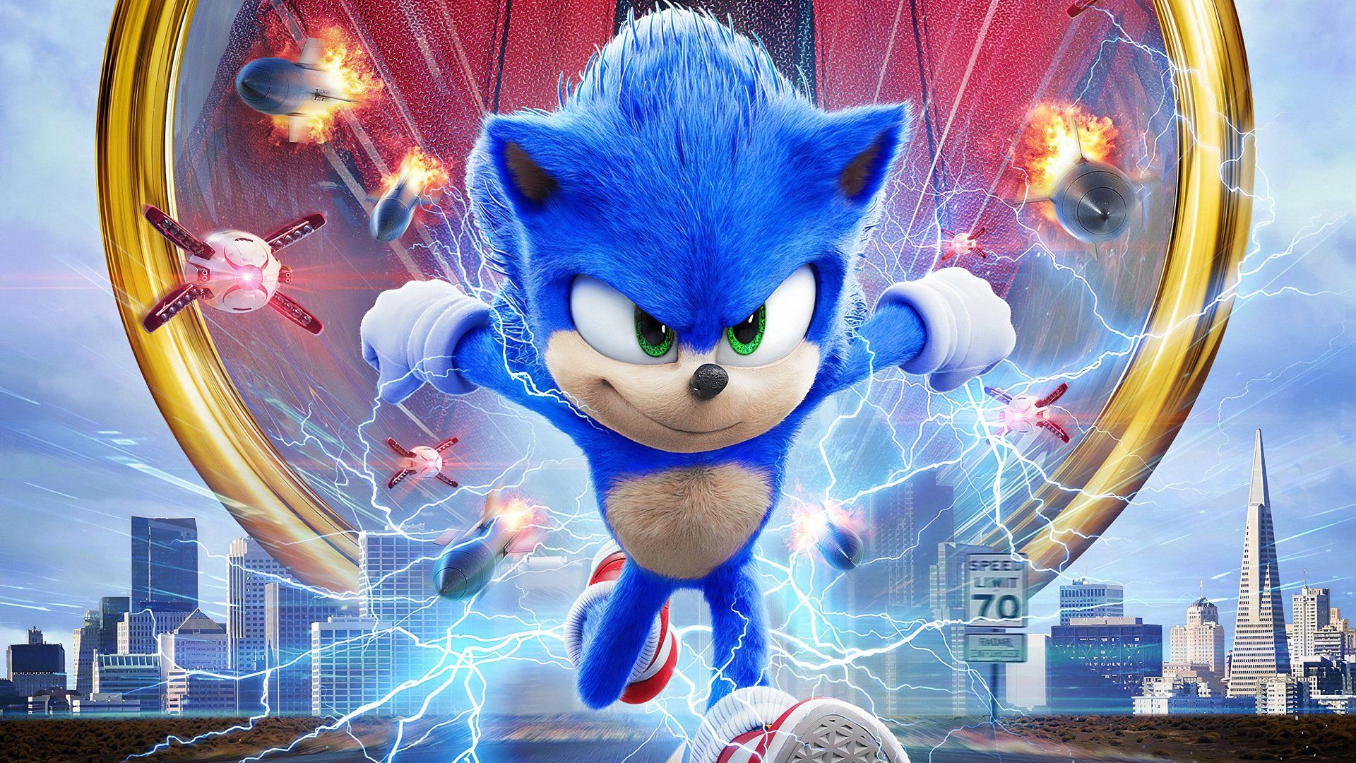 Sonic the Hedgehog film poster, 1920x1080 Full HD 1080p, Desktop