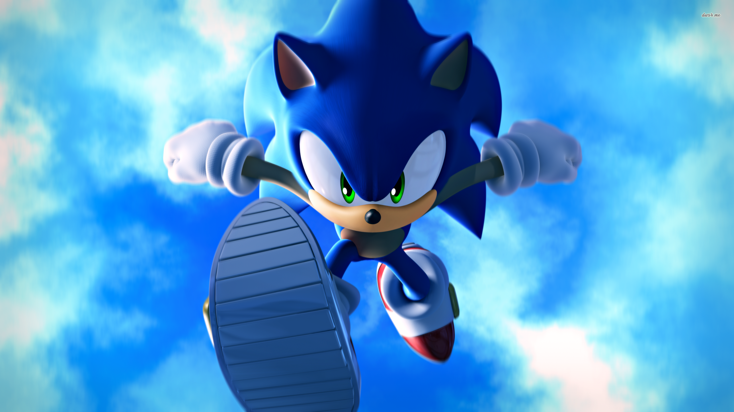 Sonic the Hedgehog in corsa, 2560x1440 2K, Desktop