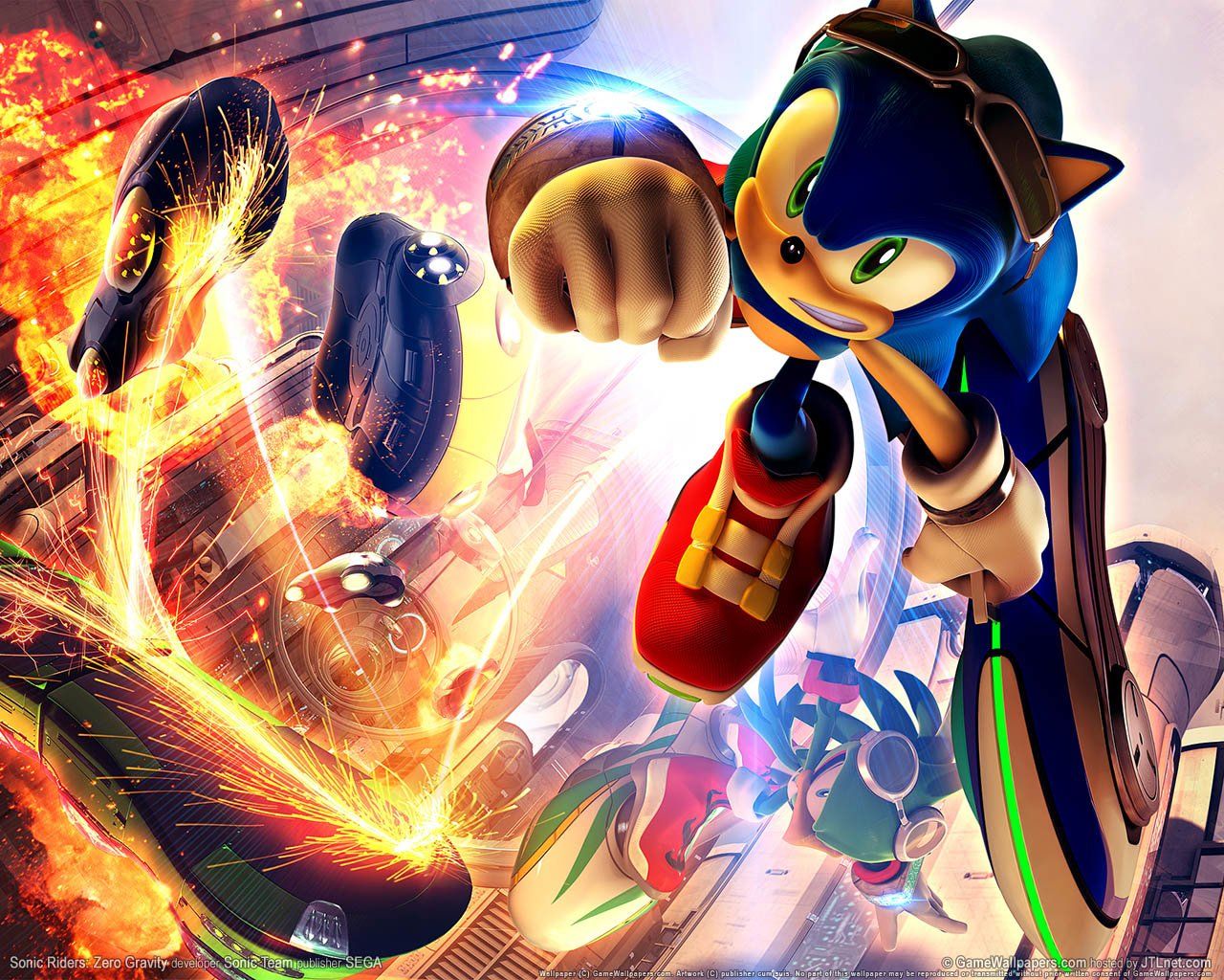 Sonic con anelli di fuoco, 1280x1024 720p, MacBook Air