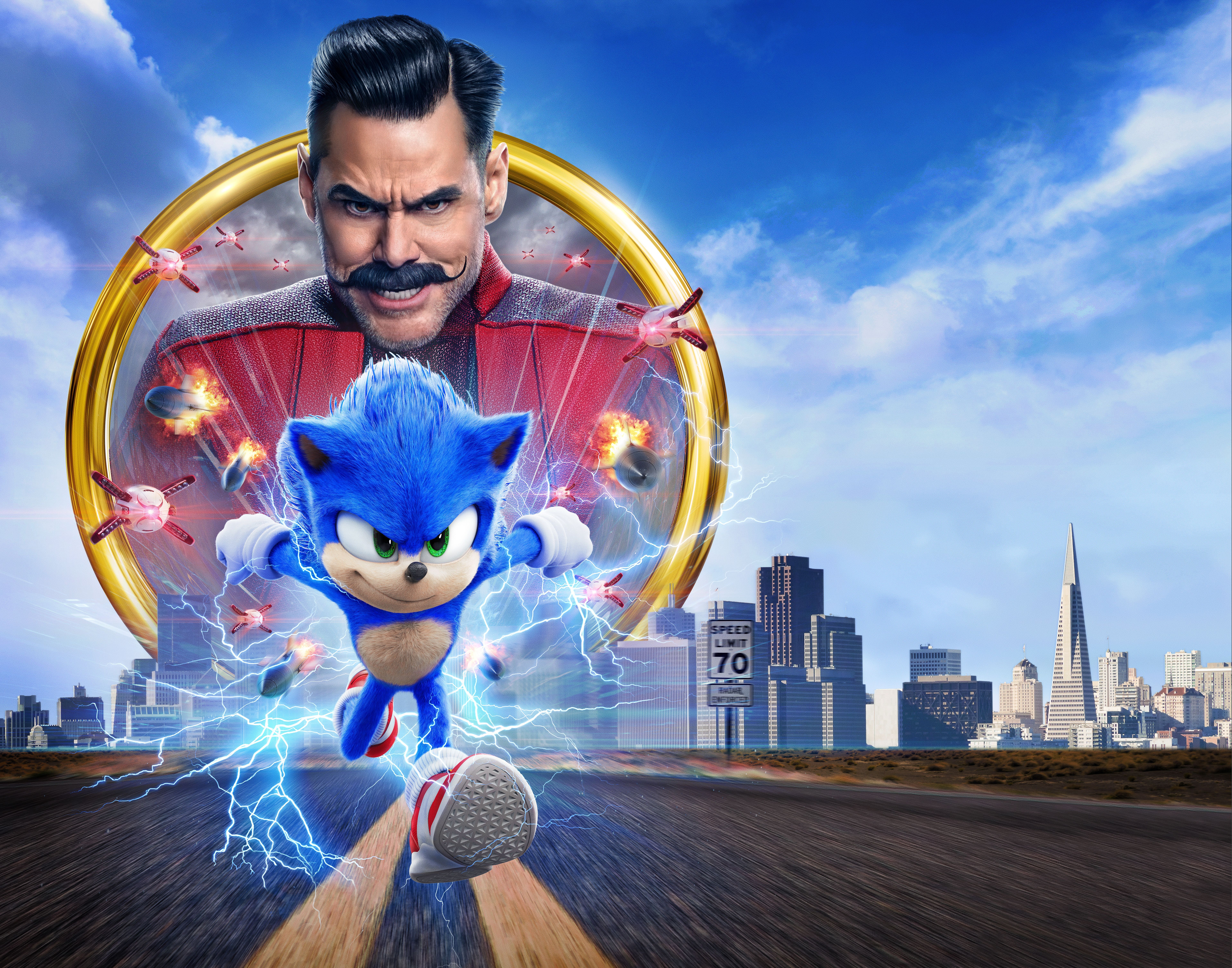 Sonic film, Dr. Robotnik, 7680x6036 UHD, Monitor 4K
