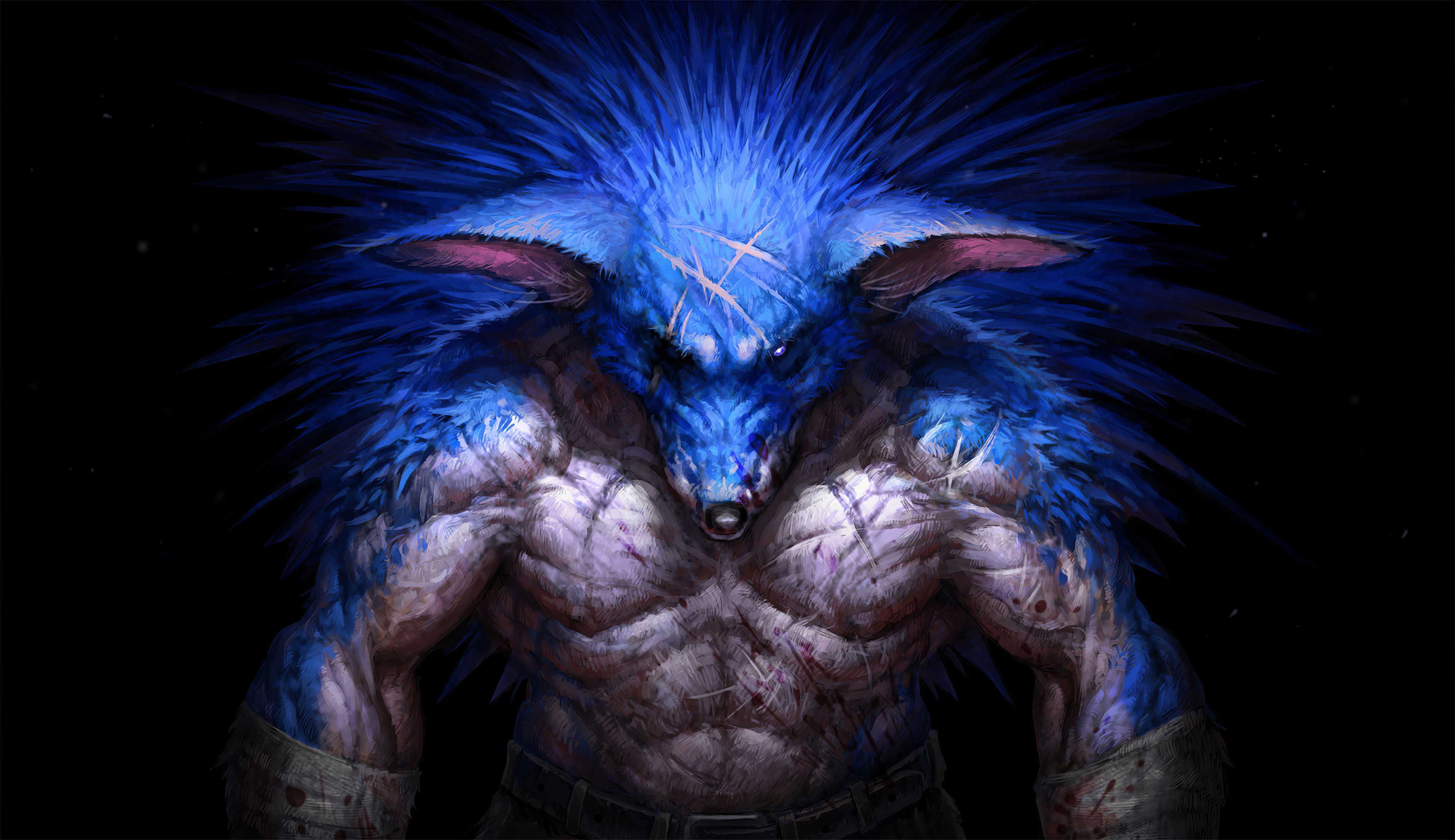 Sonic mostro artwork oscuro, 3840x2218 Ultra HD, 4K TV