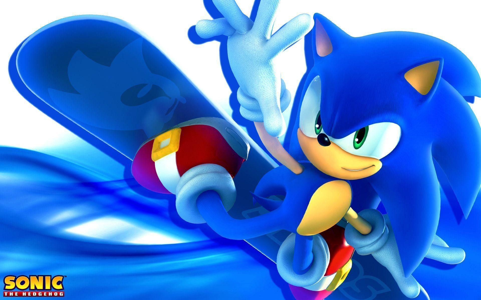 Sonic the Hedgehog snowboard, 1920x1200 Full HD+, PC Desktop