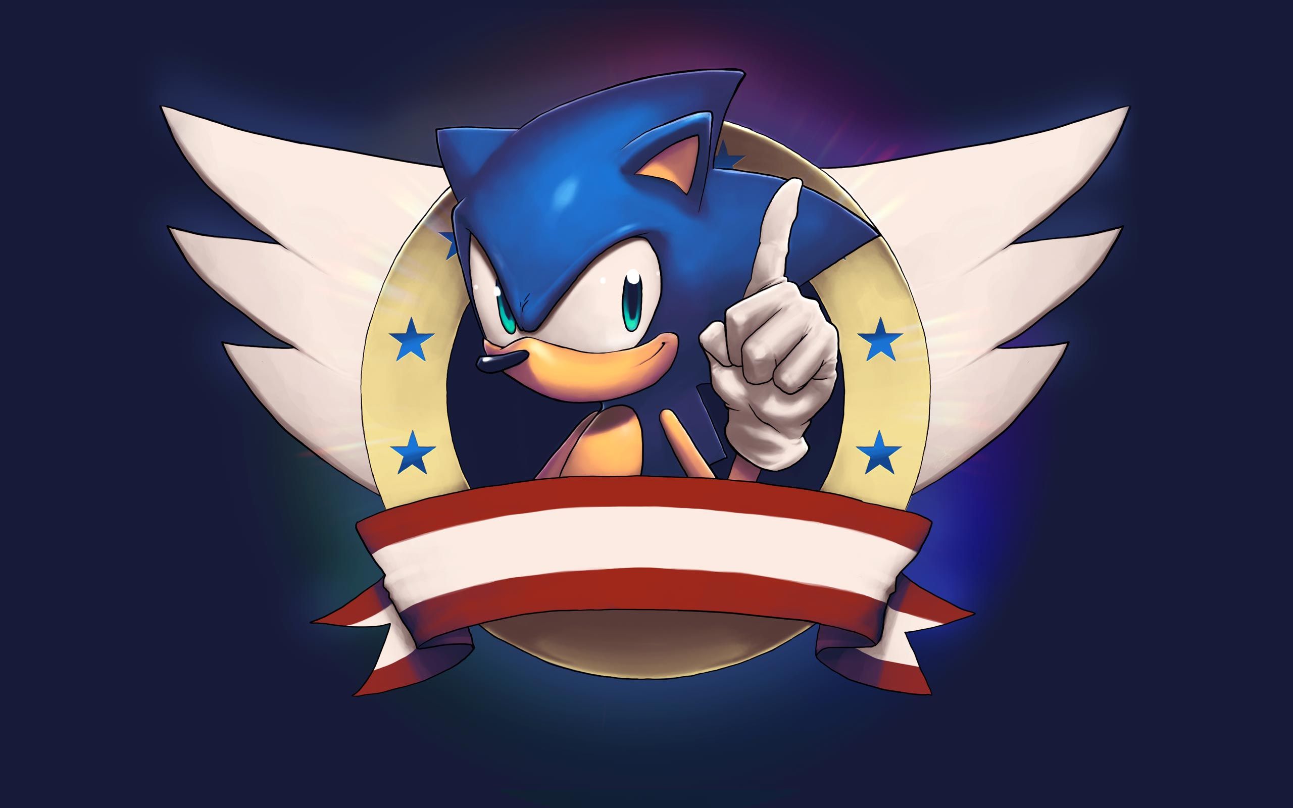 Sonic the Hedgehog logo emblema, 2560x1600 WQXGA, Desktop