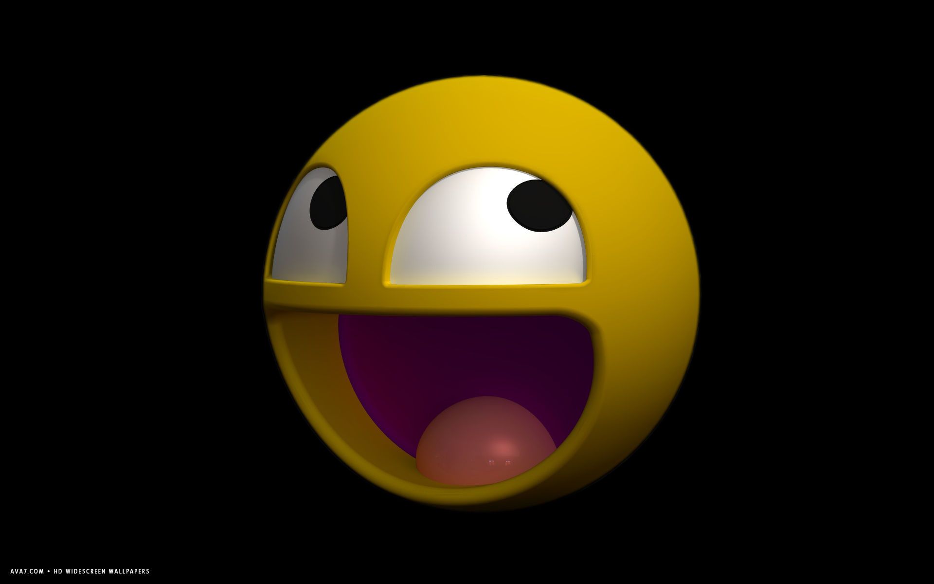 Faccina sorridente 3D gialla, 1920x1200 Full HD+ WUXGA, PC Desktop