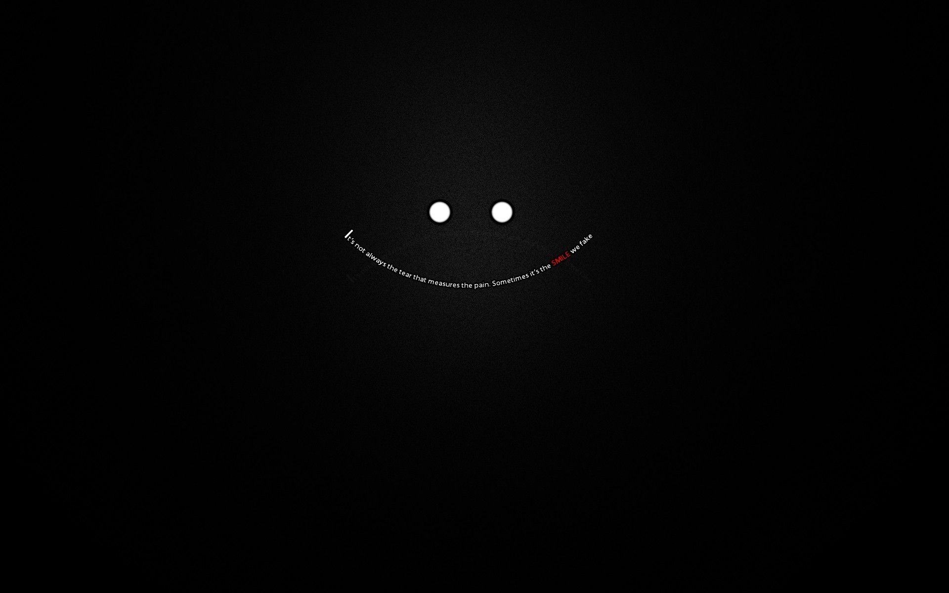 Faccina sorridente su nero, 1920x1200 WUXGA, iMac