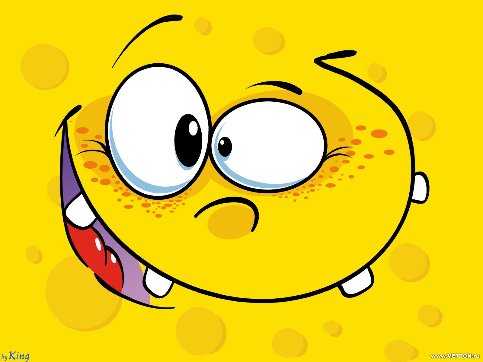 Faccina sorridente gialla 3D, 1600x1200 HD Ready, Laptop