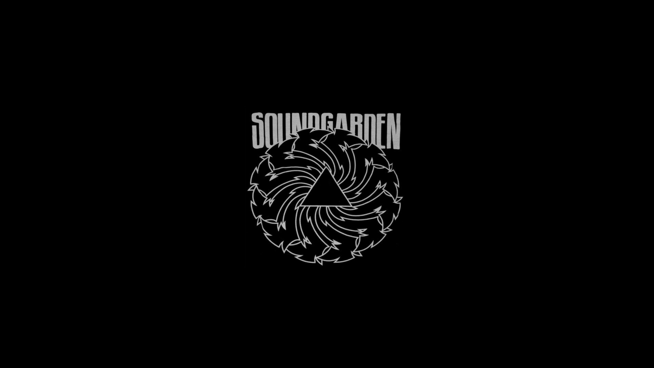 Logo Soundgarden sfondo nero, 1280x720 720p, Laptop