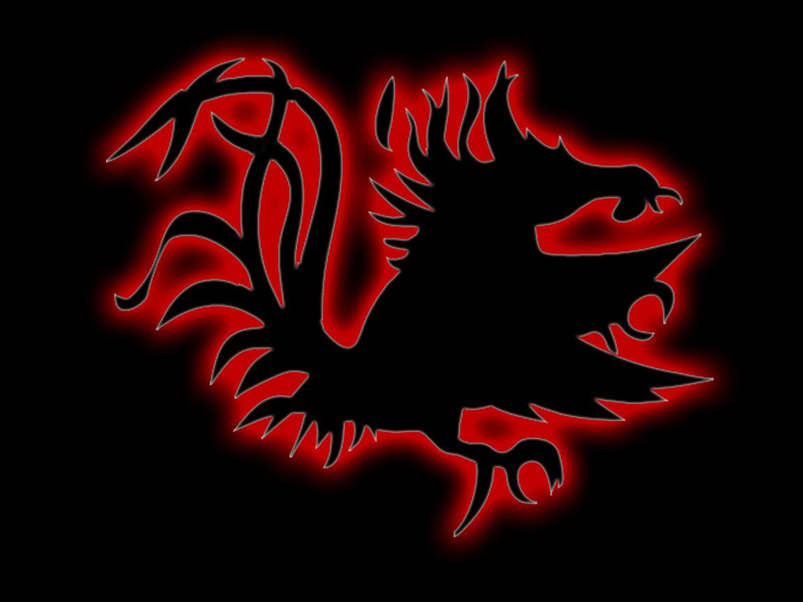Logo gallo Gamecocks rosso-nero, 1152x864 HD, PC