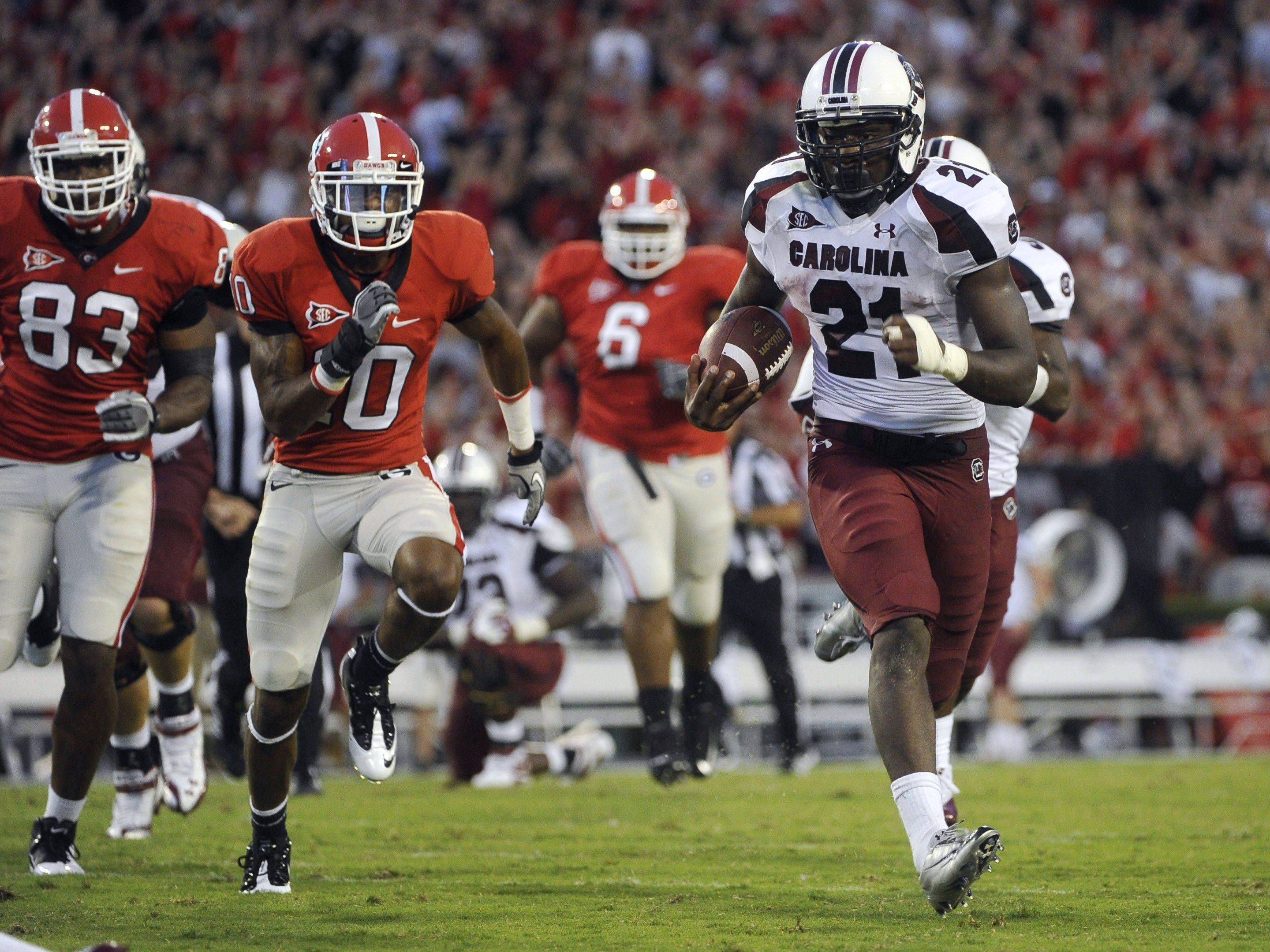 Giocatore football South Carolina Gamecocks, 1920x1080 Full HD, PC