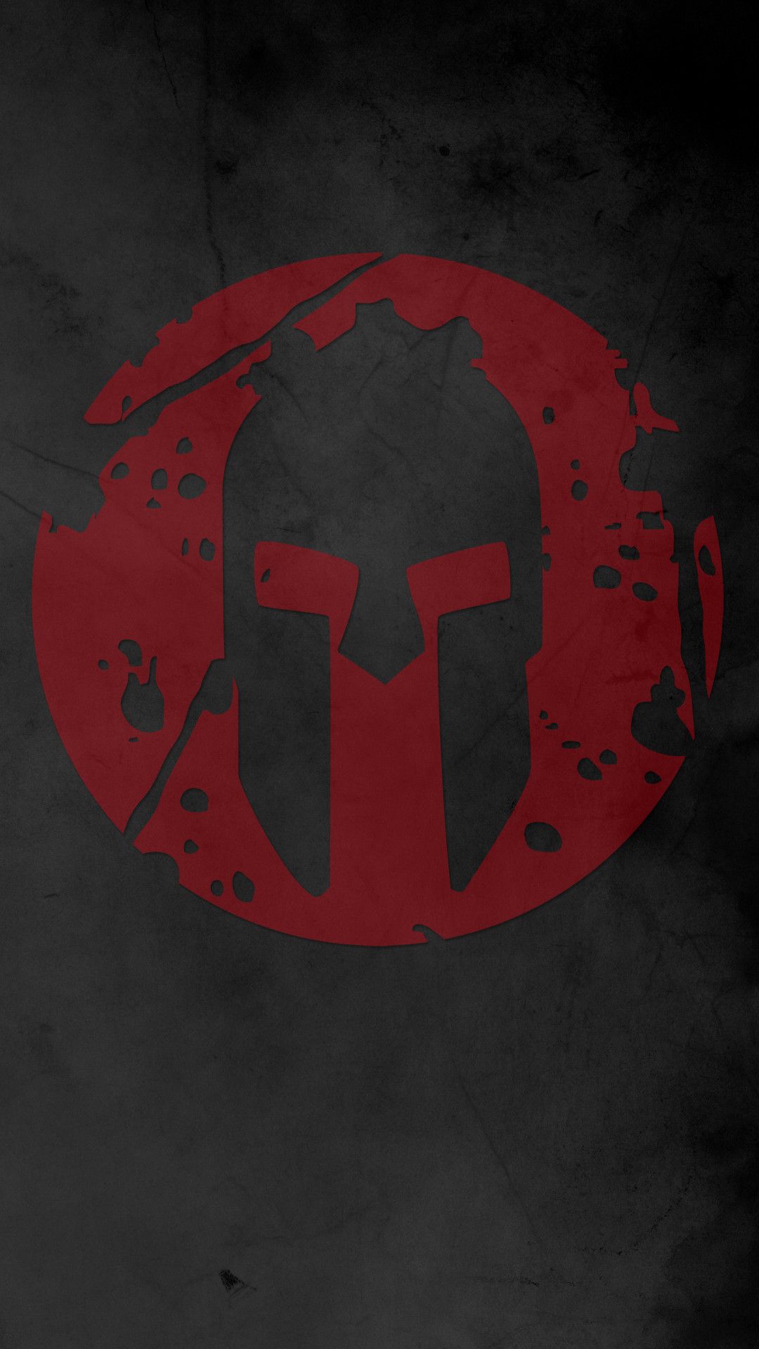Logo elmo spartano rosso, 1080x1920 Full HD Verticale, iPhone