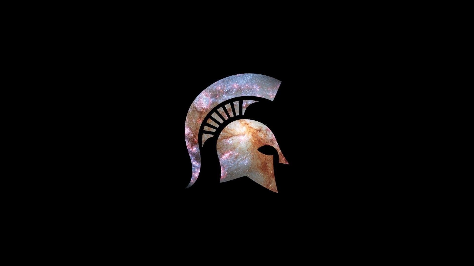 Casco spartano su nero, 1920x1080 Full HD, Desktop