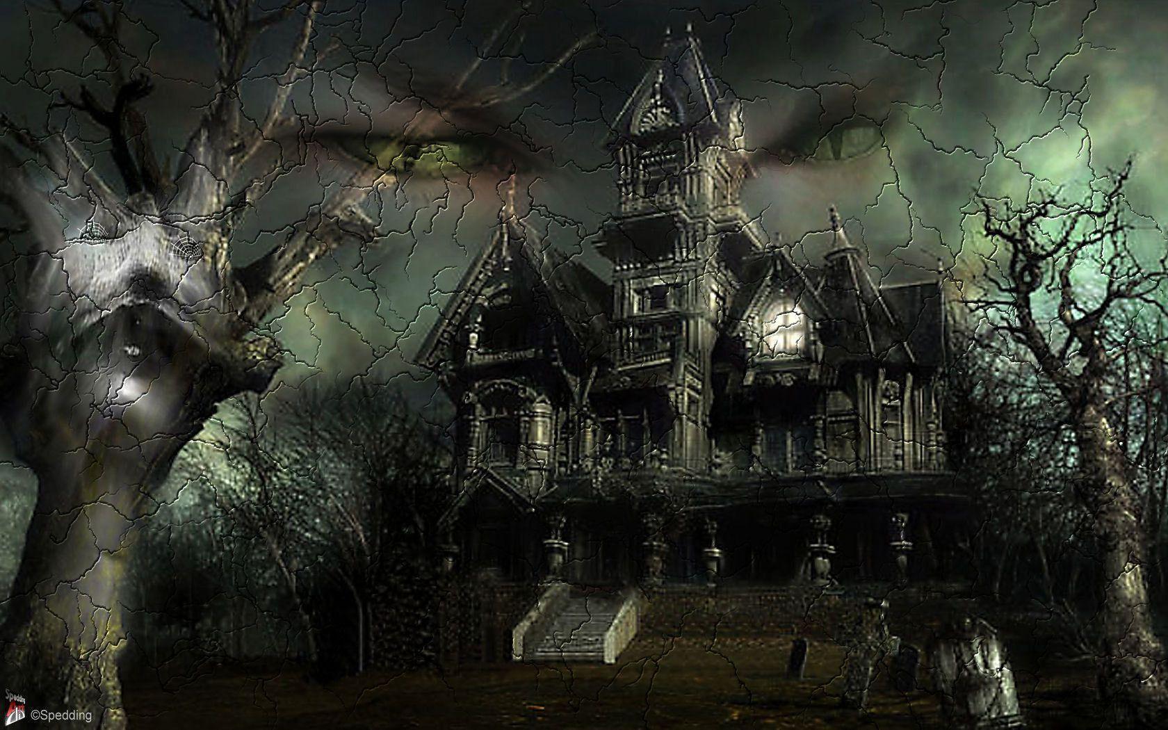 Casa infestata halloween buia, 1680x1050 HD Ready, Monitor Gaming