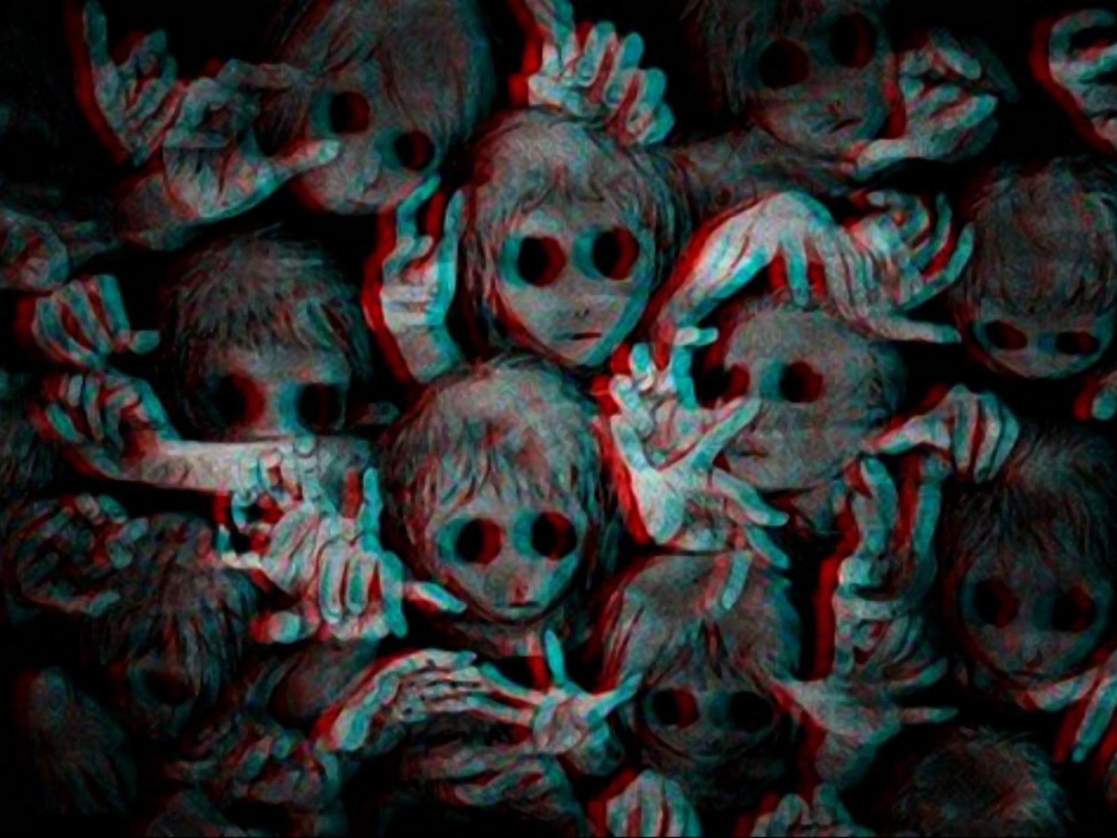 Bambole inquietanti effetto glitch, 1600x1200 HD Ready, Monitor Gaming