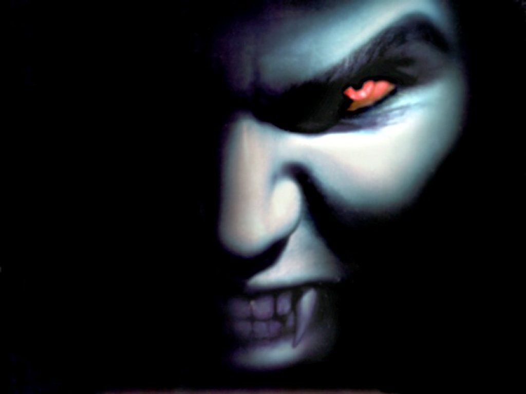 Volto vampiro spettrale occhi rossi, 1024x768 HD, Desktop