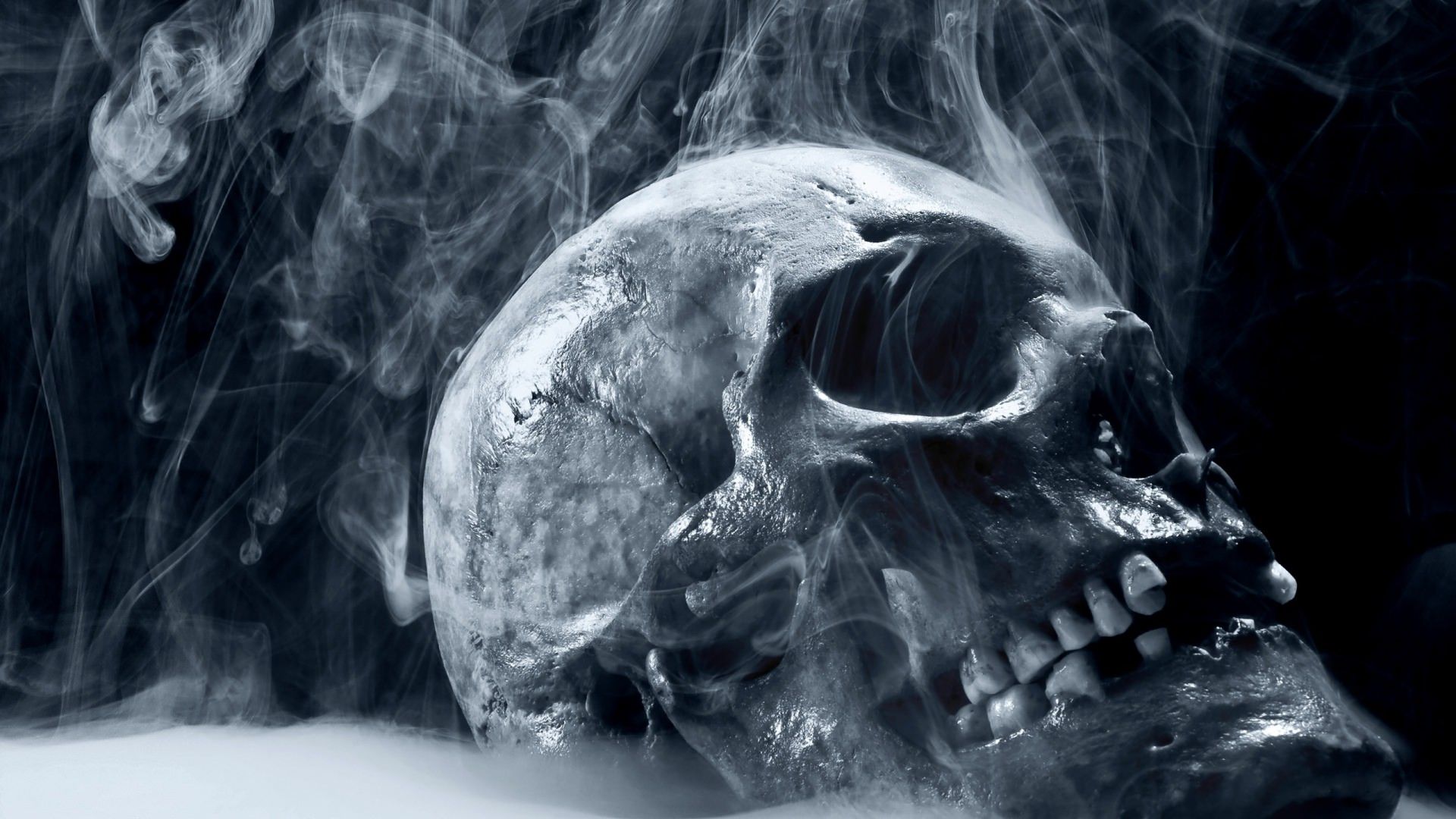 Teschio con fumo scuro, 1920x1080 1080p, PC Desktop