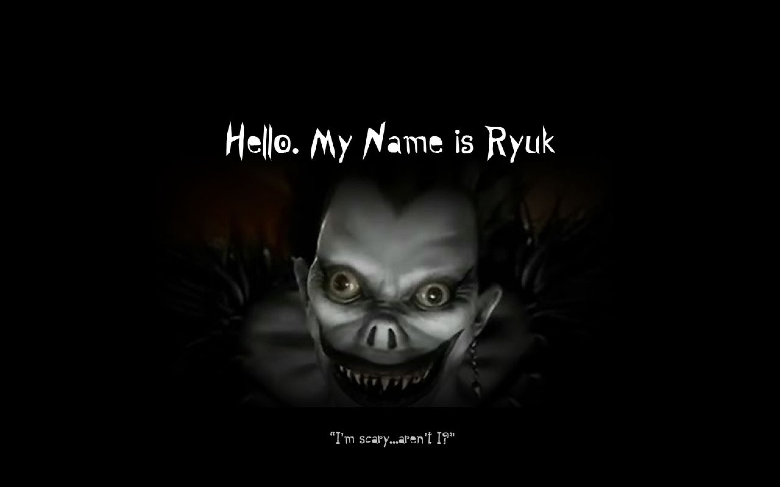 Ryuk viso spaventoso Death Note, quaderno della morte, 2560x1600 WQXGA, Laptop