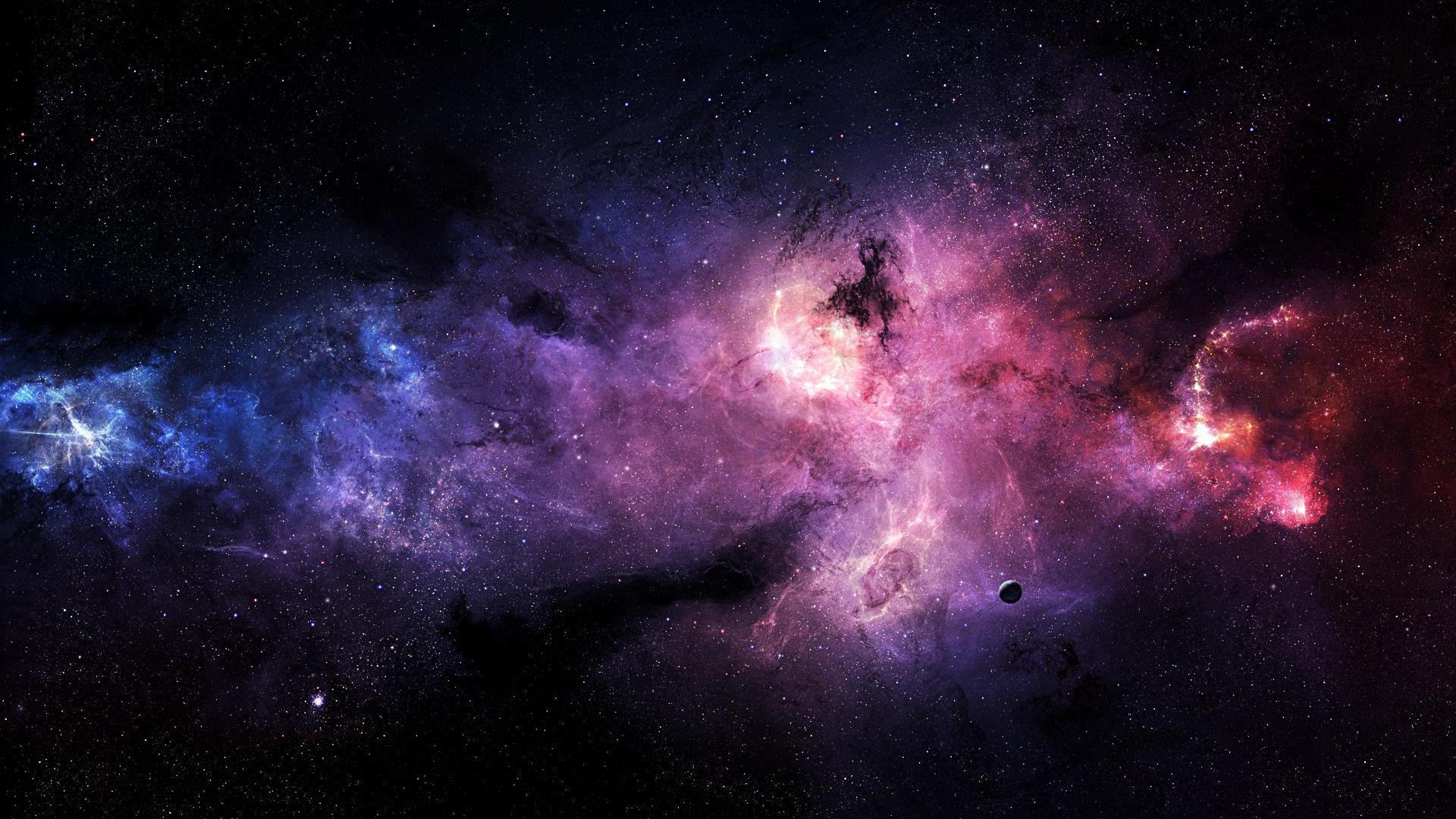 Nebulosa colorata nello spazio, 3840x2160 UHD, PC 4K