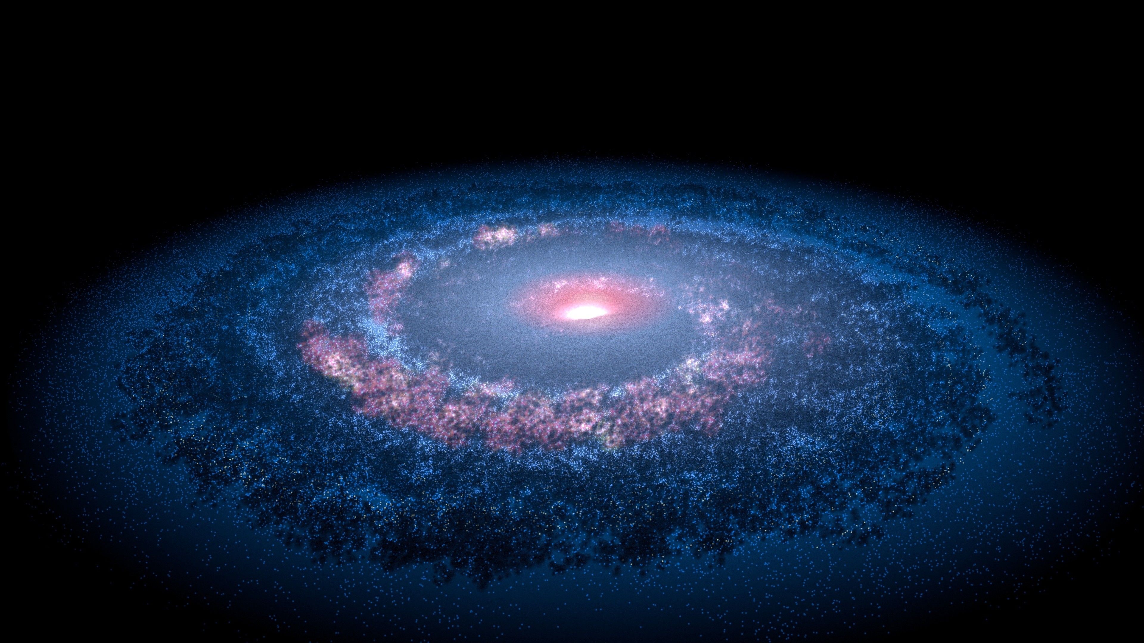Galassia a spirale blu, 3840x2160 Ultra HD, 4K TV