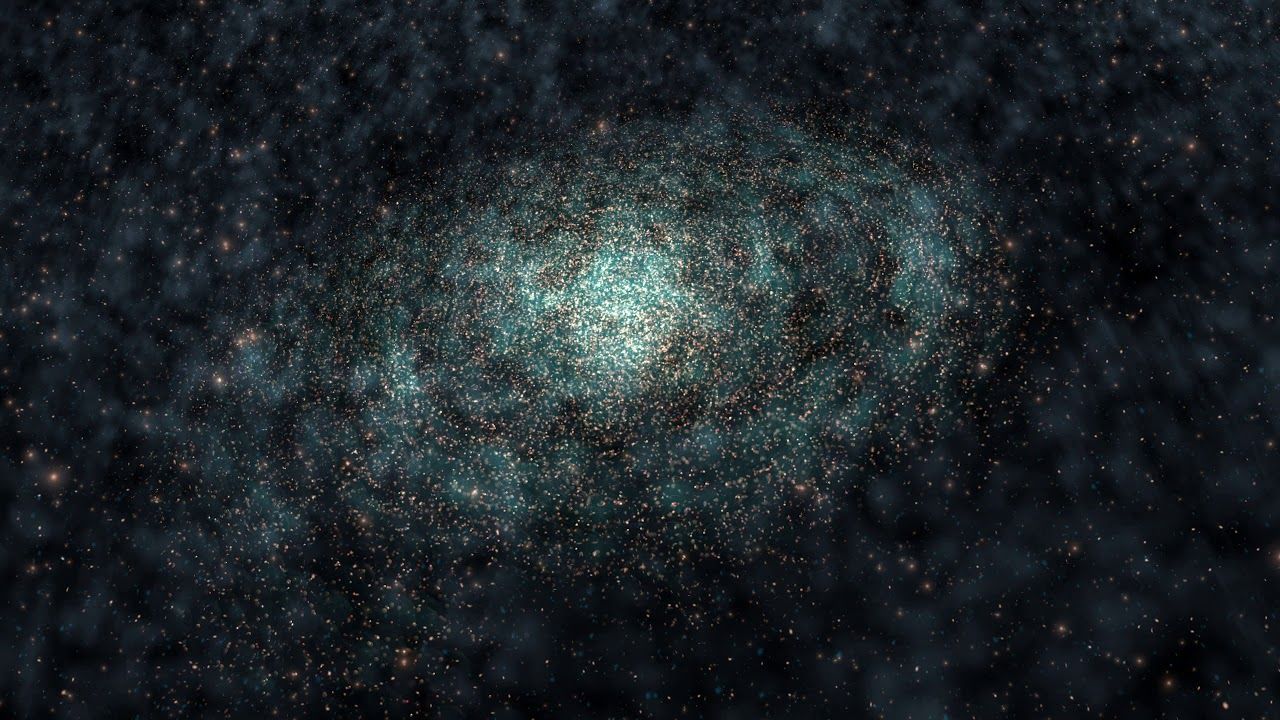 Galassia a spirale nello spazio, 1280x720 720p, PC