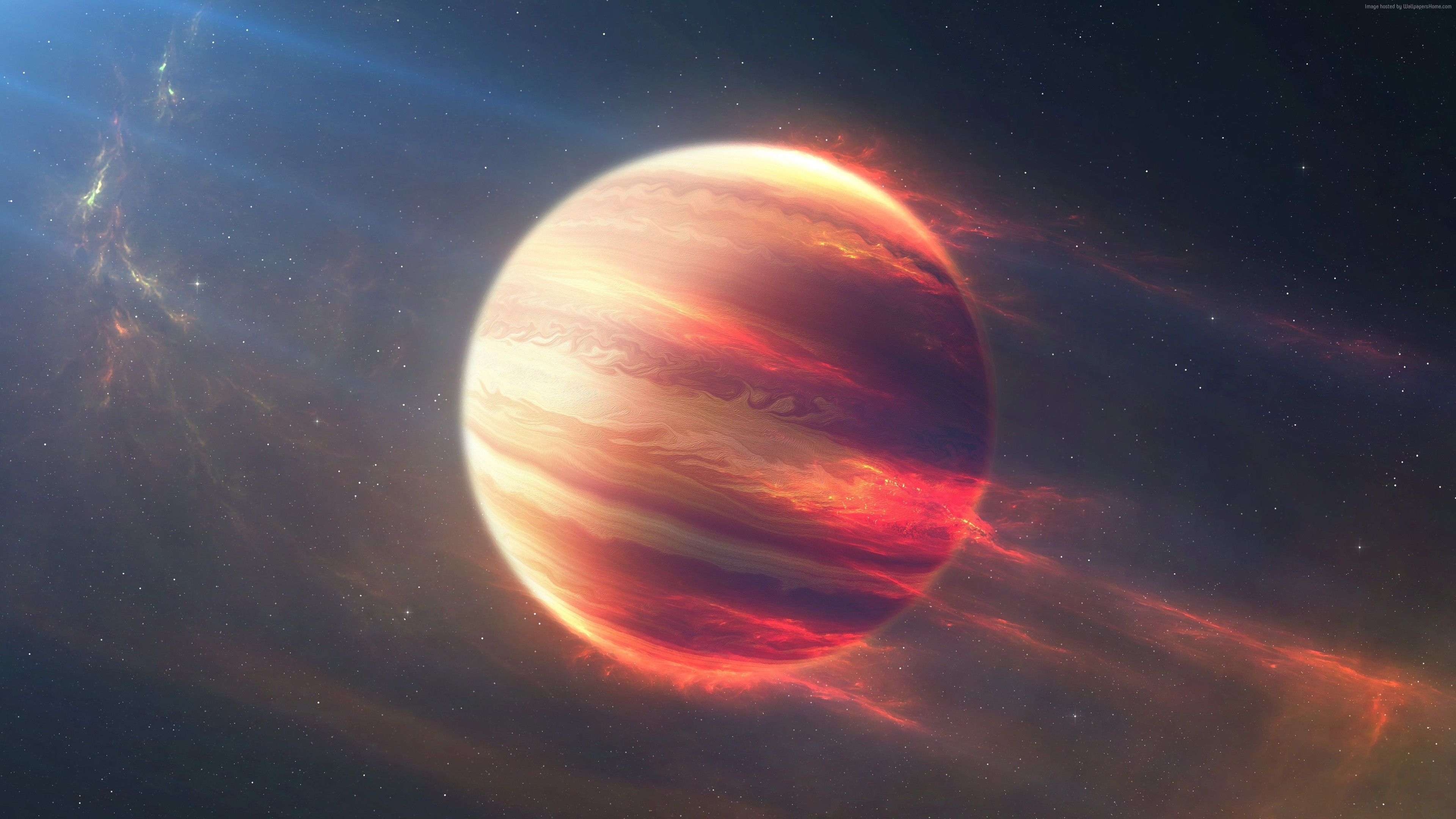 Pianeta rosso nello spazio, 3840x2160 4K, Monitor 4K