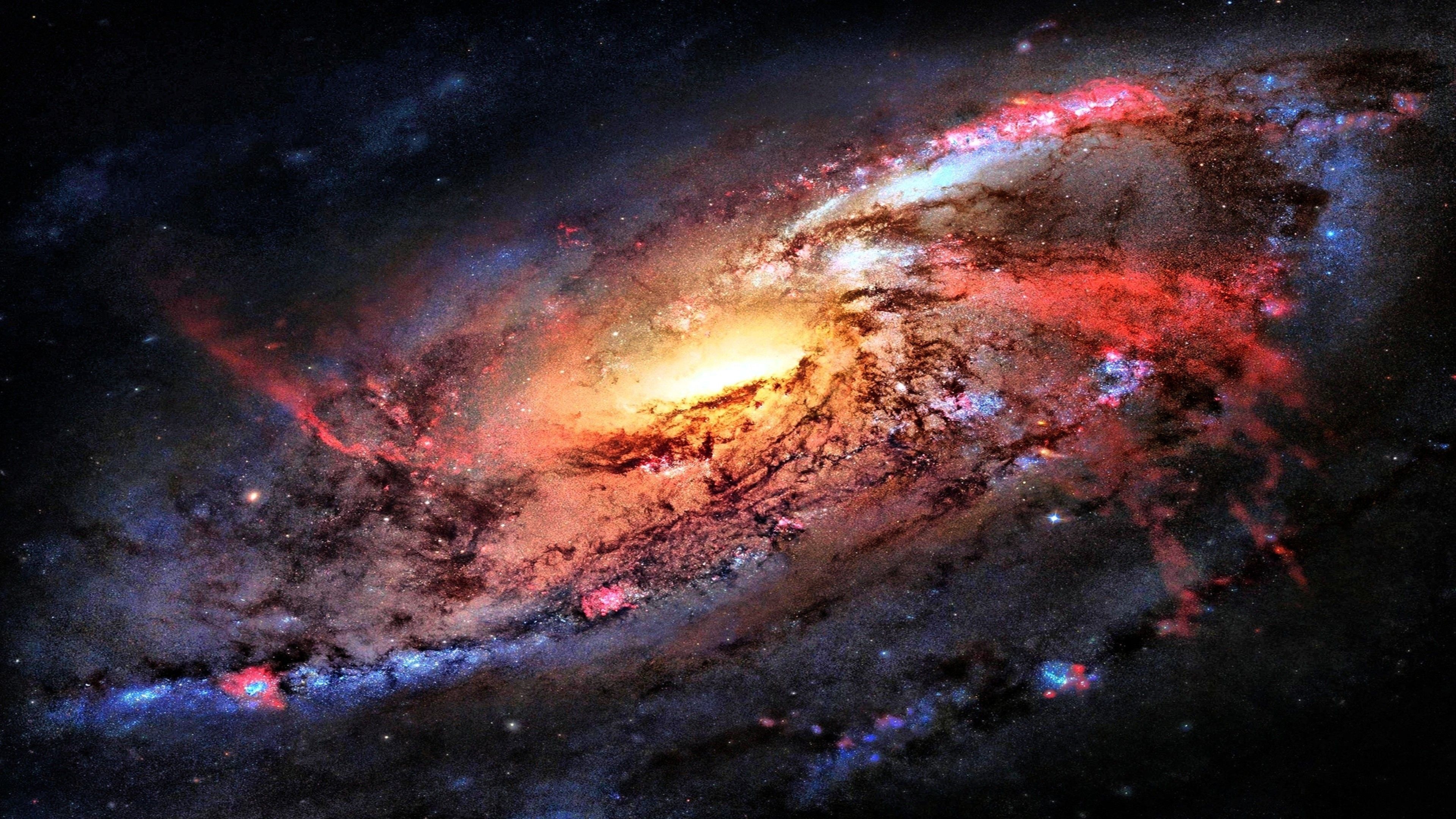 Galassia a spirale colorata, 1920x1080 Full HD, Desktop
