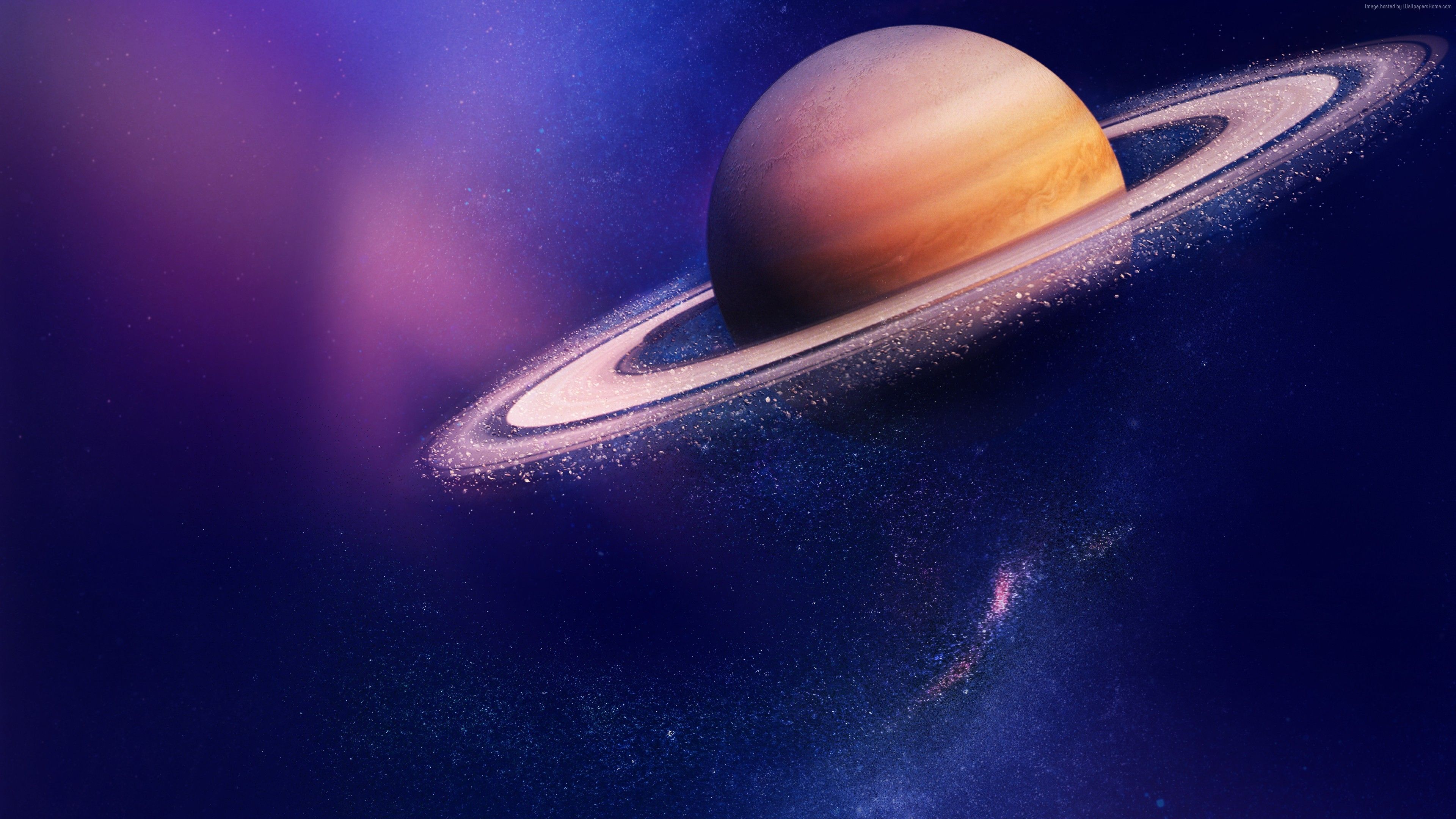 Saturno pianeta con anelli, 3840x2160 4K Ultra HD, Monitor 4K
