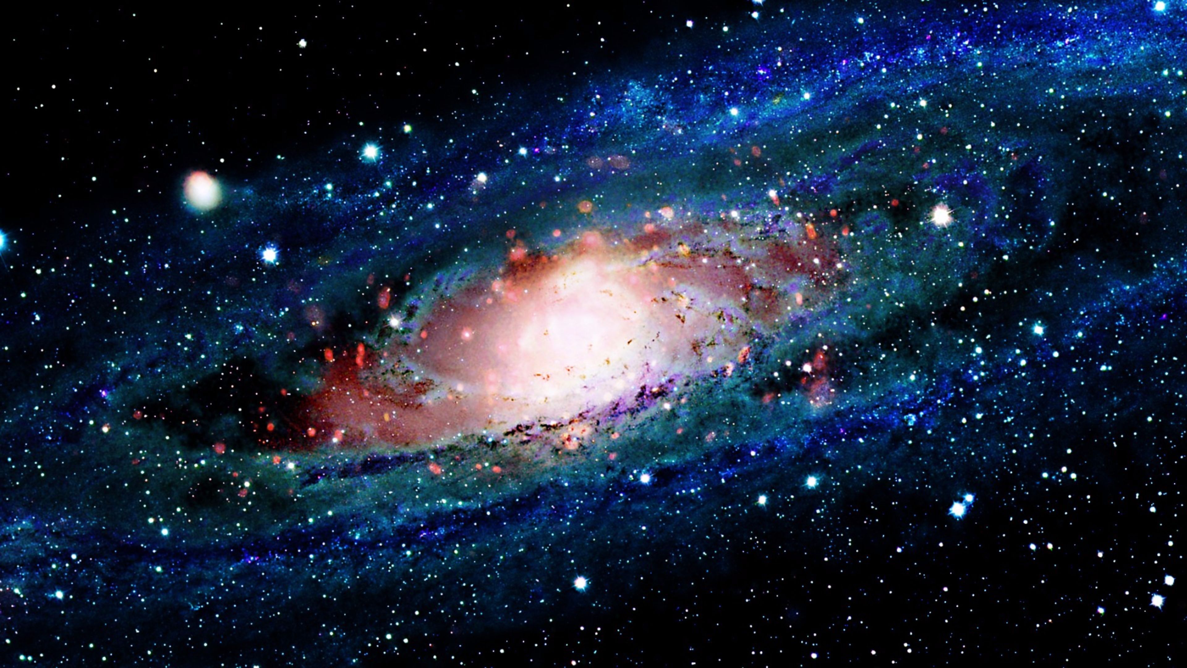 Galassia a spirale blu, 3840x2160 Ultra HD, 4K TV