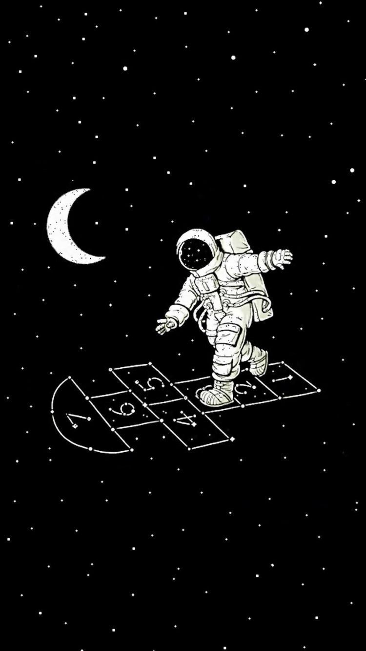 astronauta gioca campana spazio, 750x1333 Full HD Verticale, Samsung Galaxy