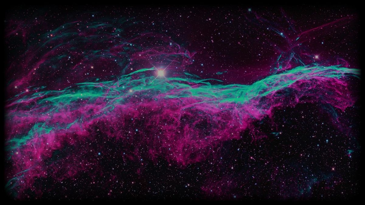 Nebulosa spaziale rosa e ciano, 1200x675 HD, PC
