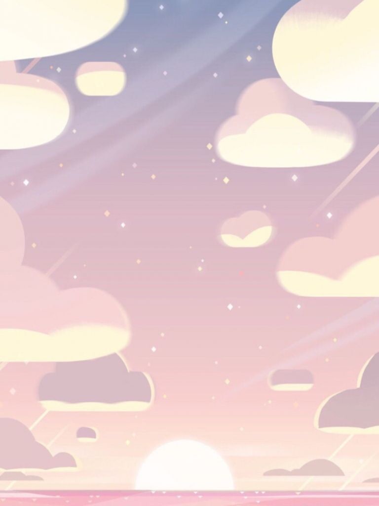 Cielo pastello con nuvole, 768x1024 Full HD Verticale, Smartphone
